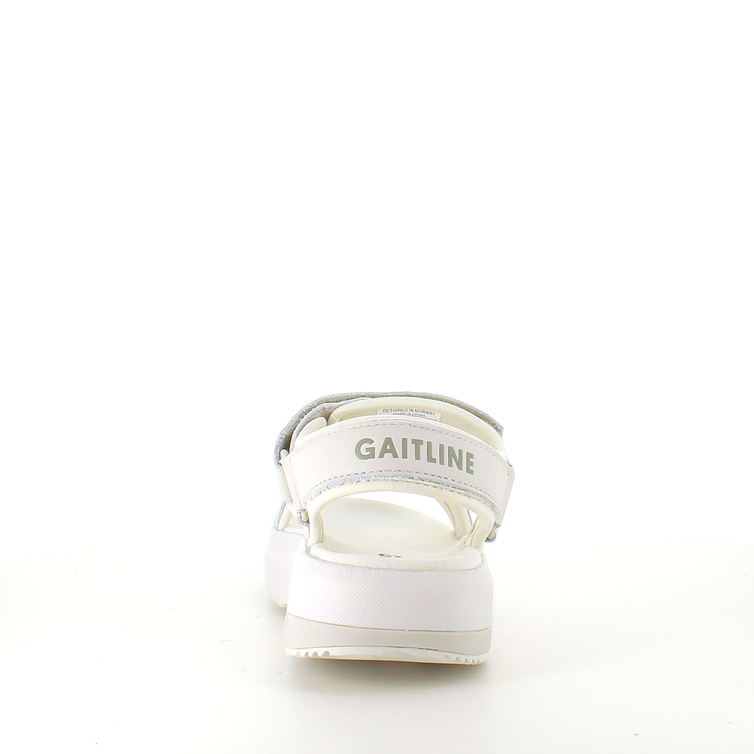 Gaitline sandal – hvit med hvit såle & SGL Technology™