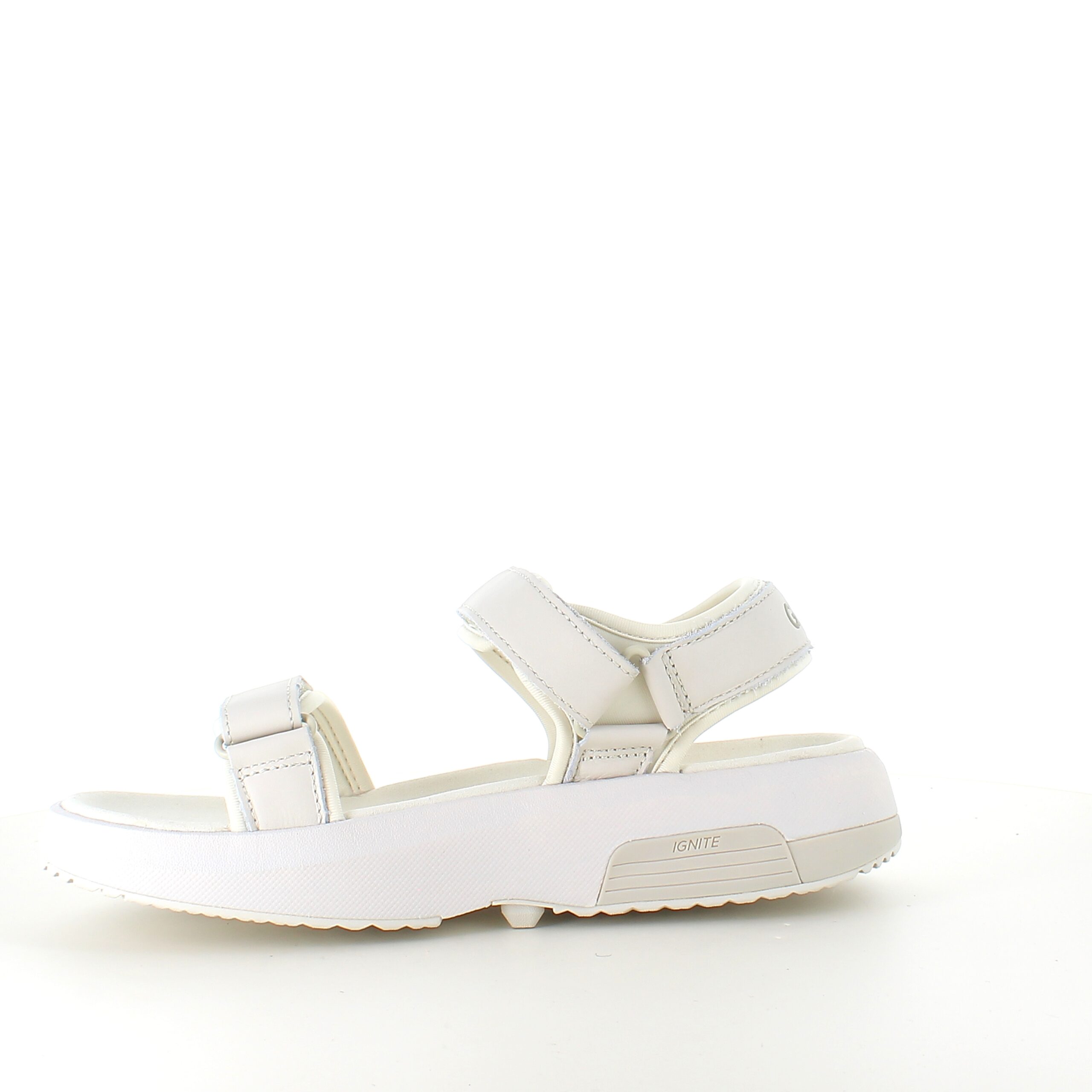 Gaitline sandal – hvit med hvit såle & SGL Technology™