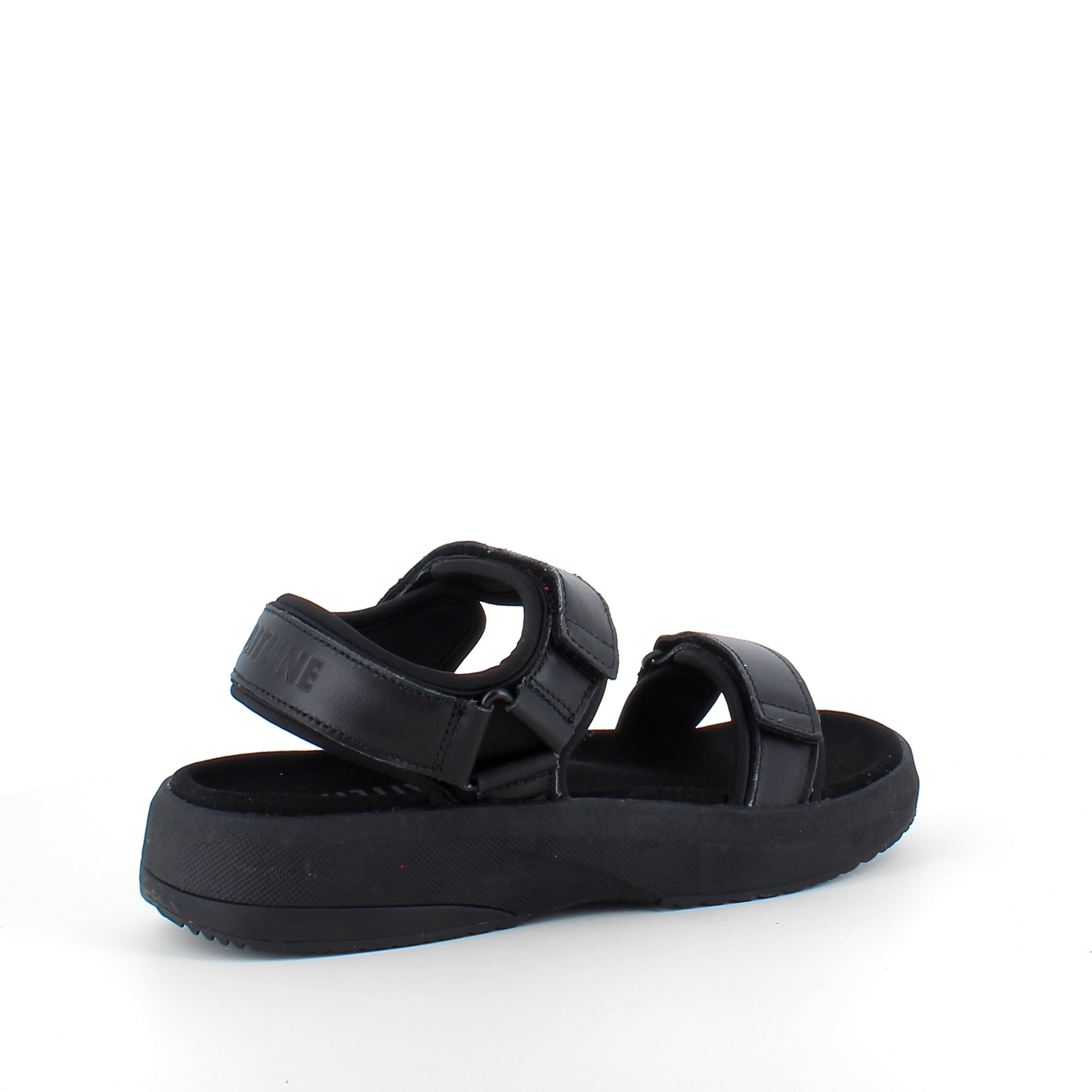 Gaitline sandal – svart med svart såle & SGL Technology™