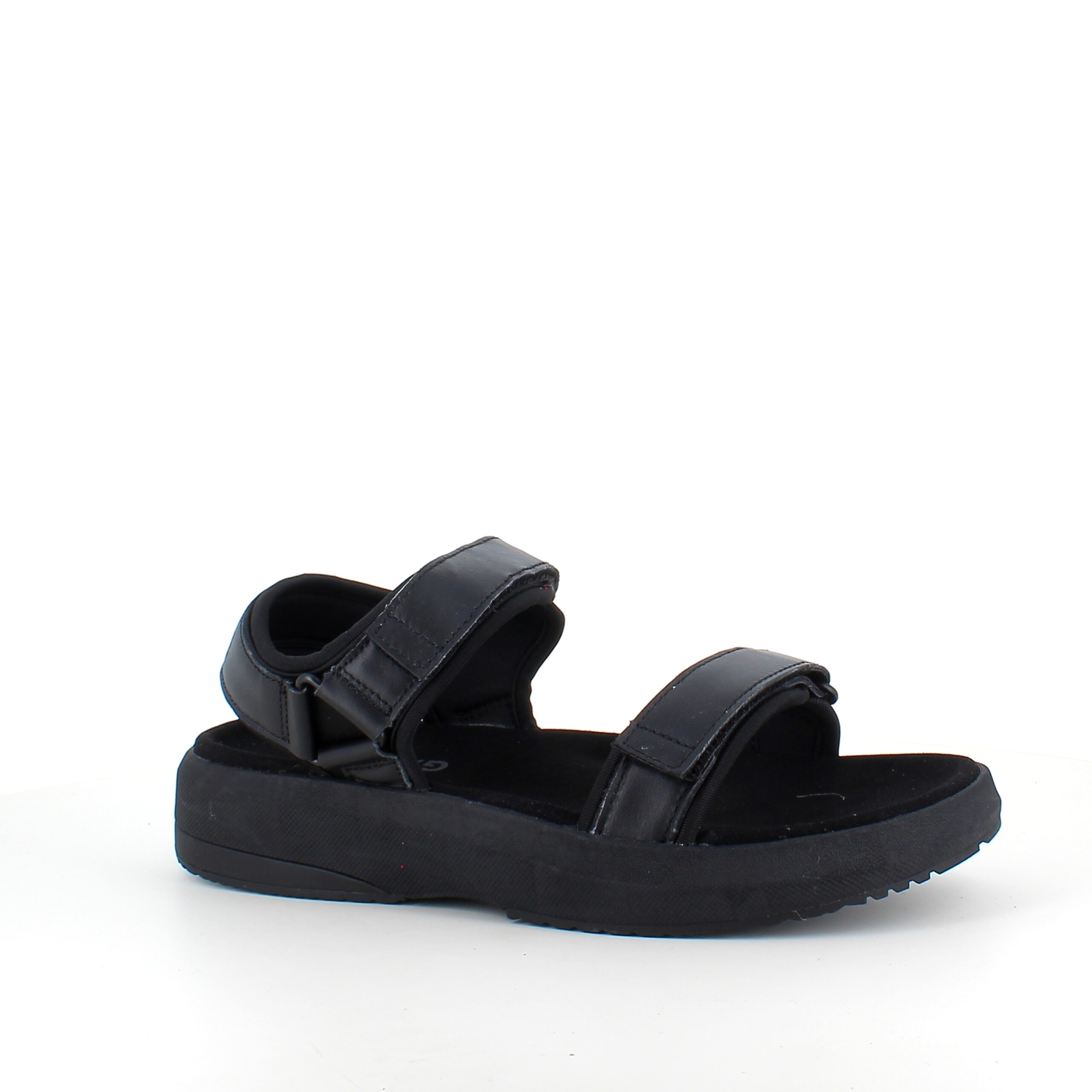Gaitline sandal – svart med svart såle & SGL Technology™