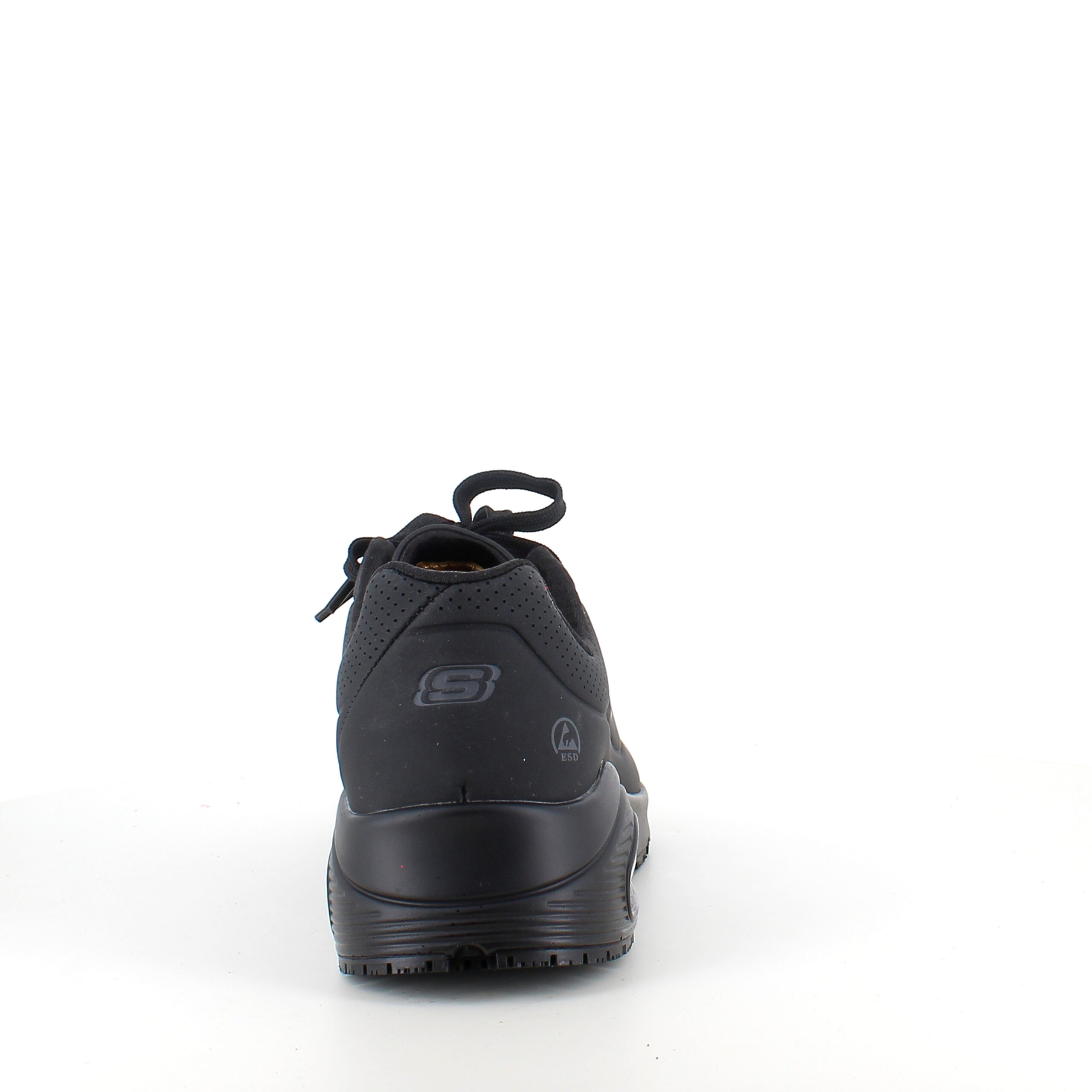 Svart sklisikker arbeidssko fra Skechers med ESD
