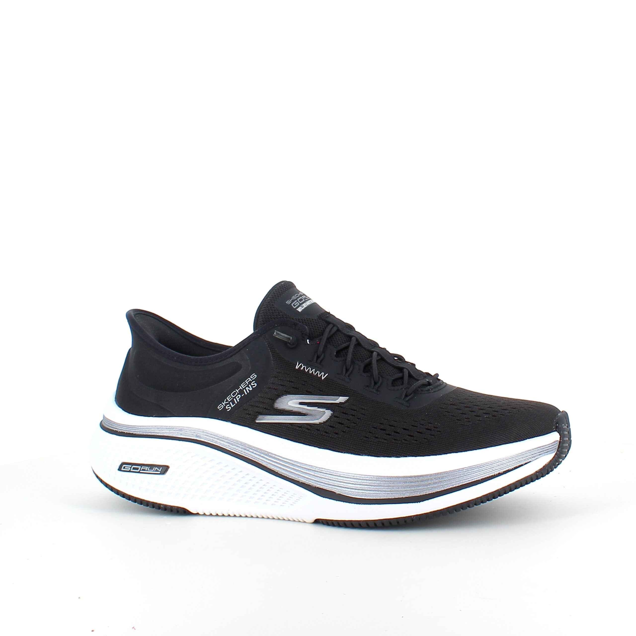 Sorte Slip-ins fra Skechers med elastisk snøring
