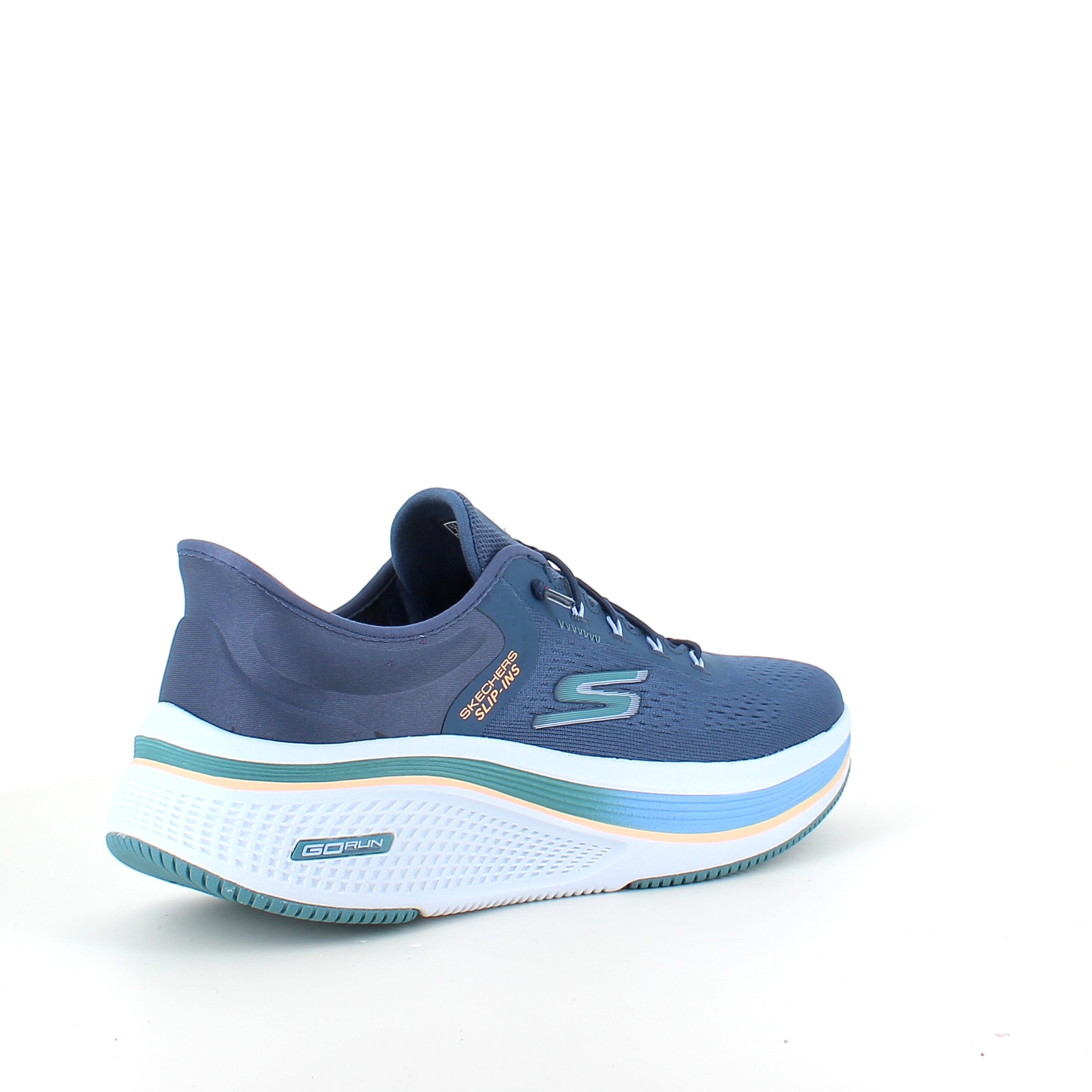 Blå slip-ins fra Skechers med elastisk snøring