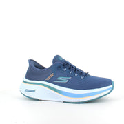Blå slip-ins fra Skechers med elastisk snøring