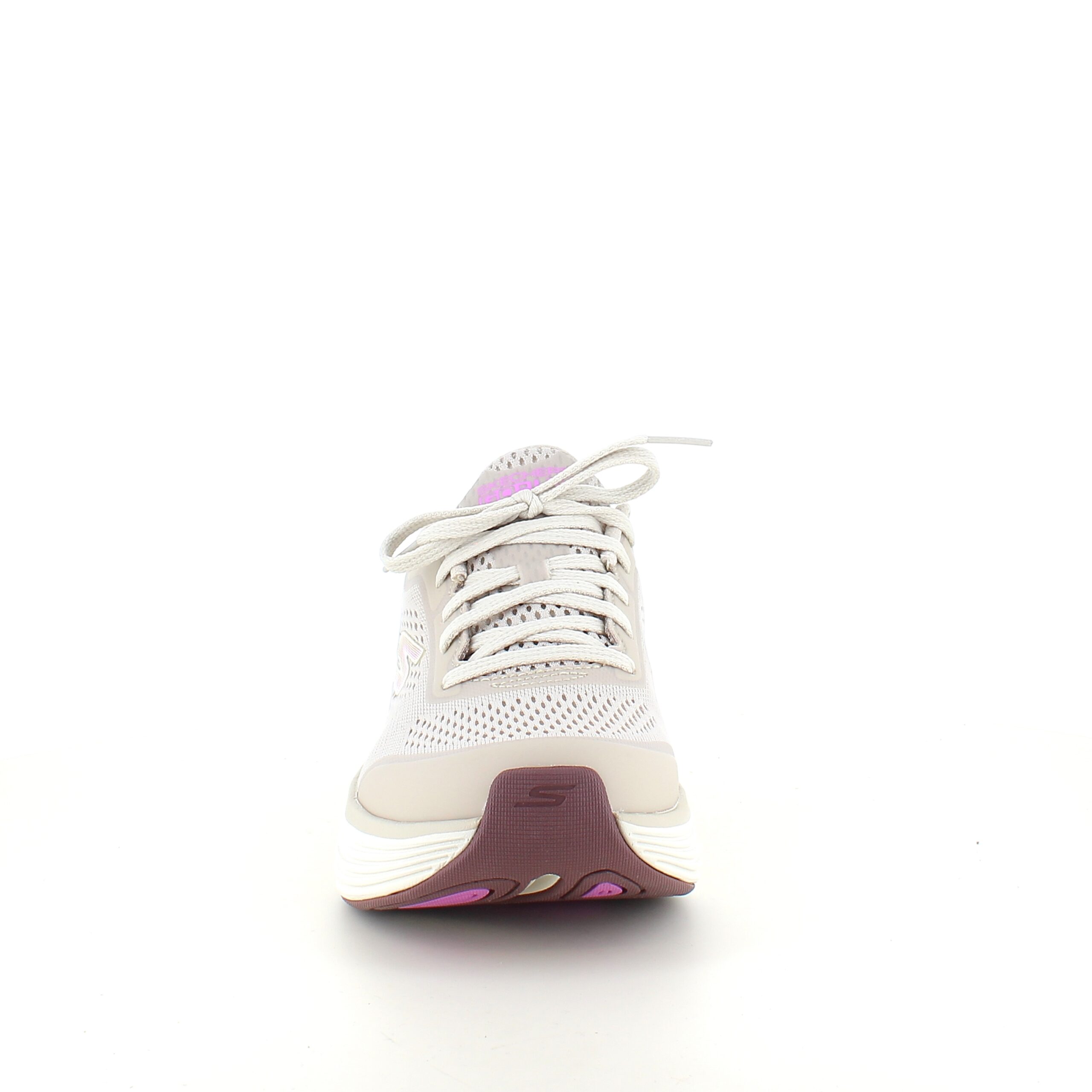 Beige Skechers slip-in med Max Cushioning-såle