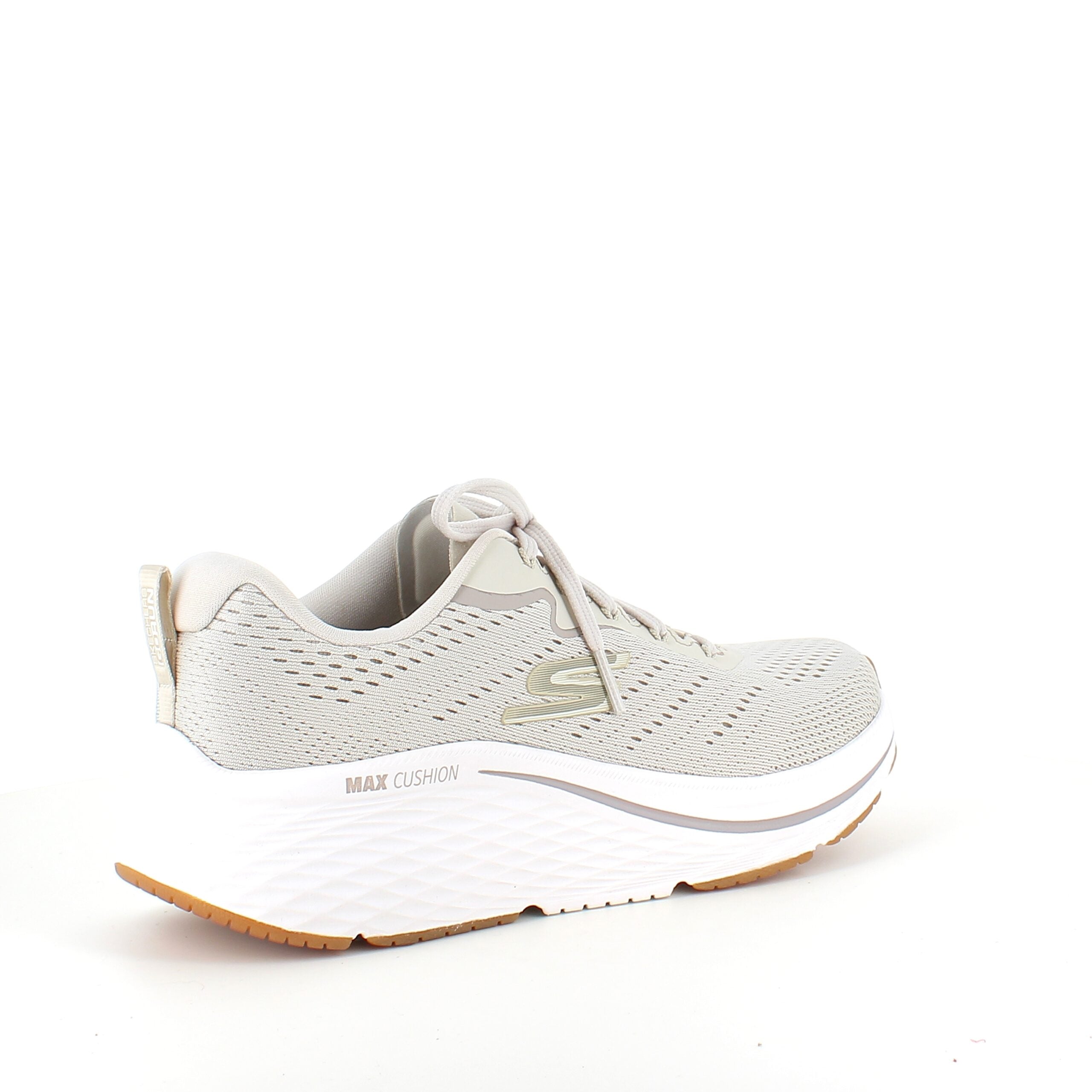 Beige Skechers Max Cushion-sko – optimal støtte og suveren komfort