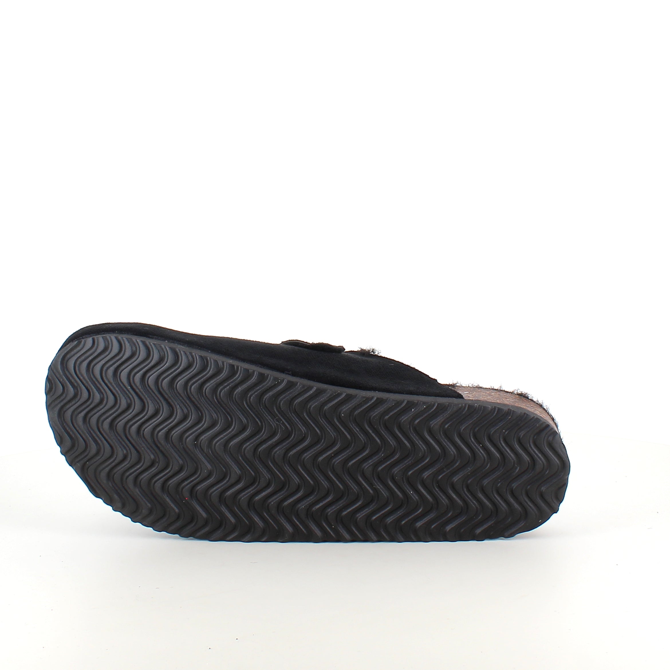Svart slip-on hjemmesko