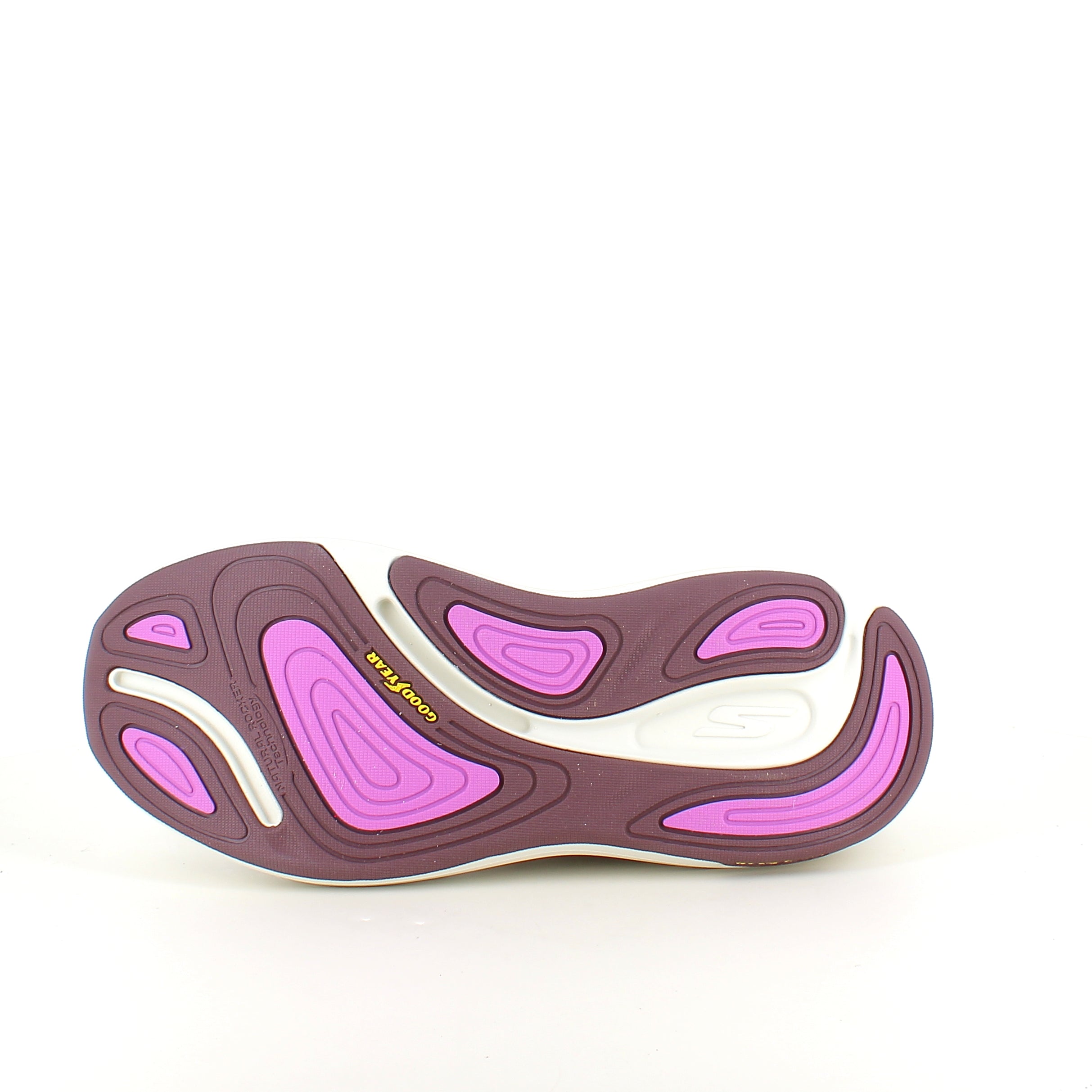 Beige Skechers slip-in med Max Cushioning-såle