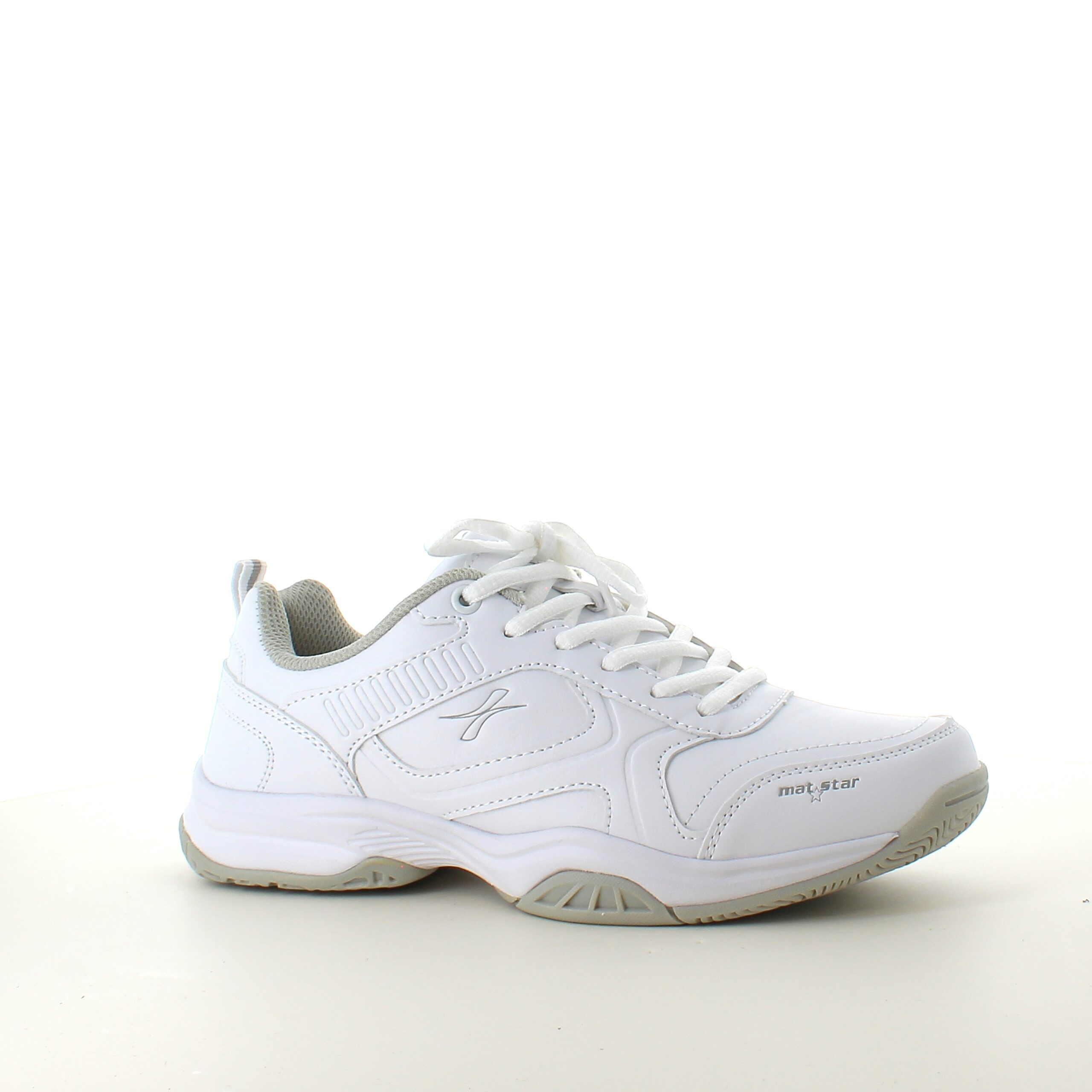 Hvite sneakers med svangstøtte