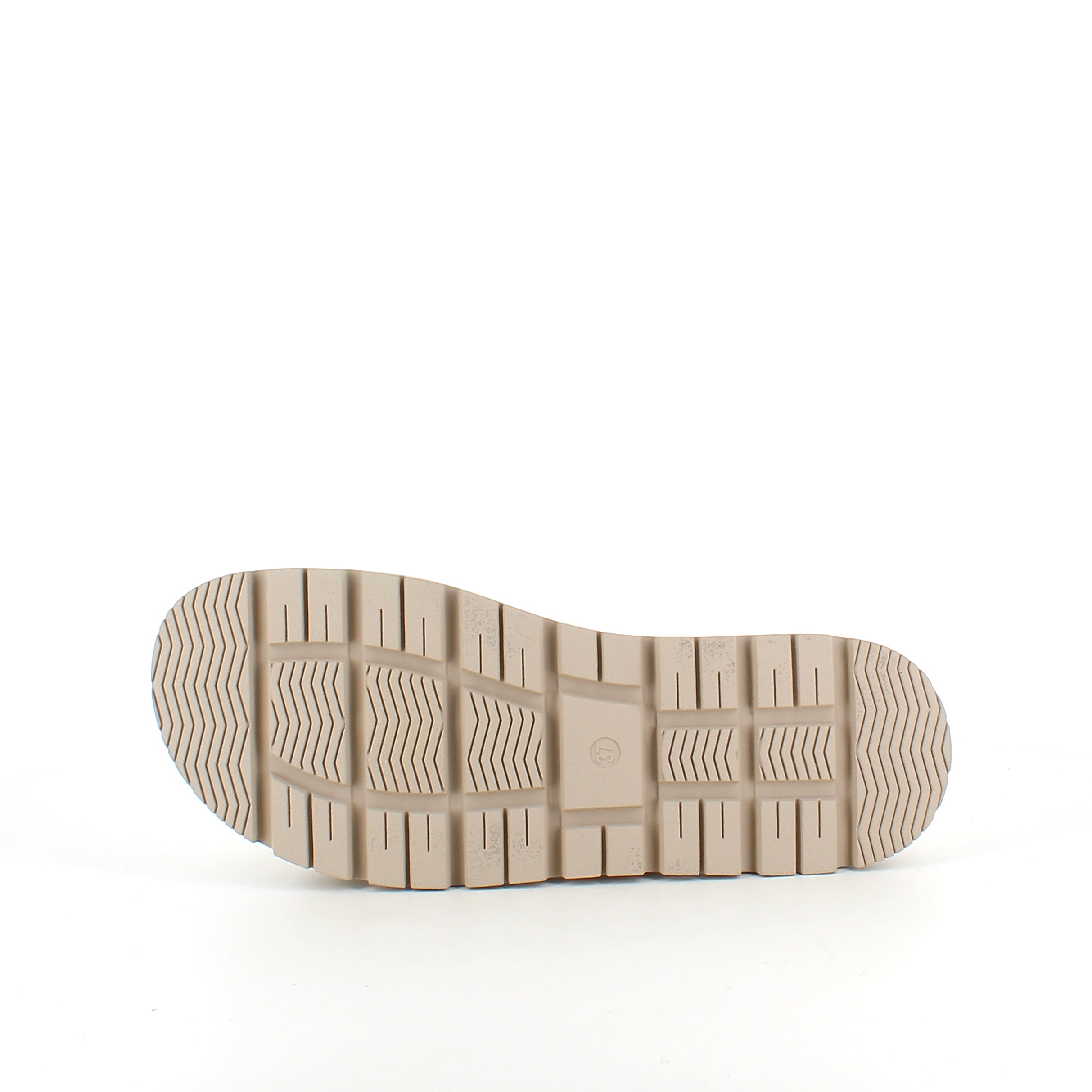 Beige komfortsandal med justerbare remmer og stabil såle
