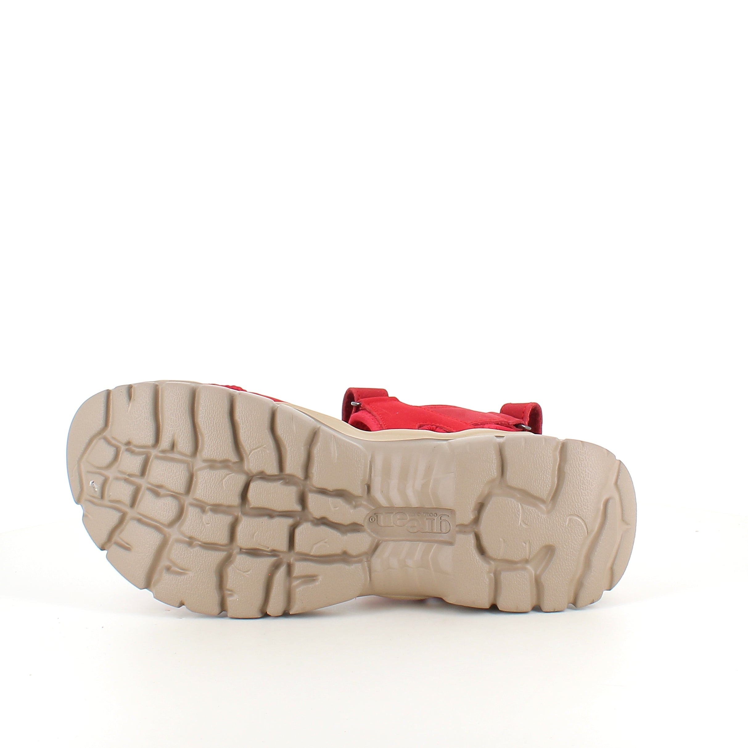 Green Comfort sandaler i rød - støtabsorberende sandal med romslig passform