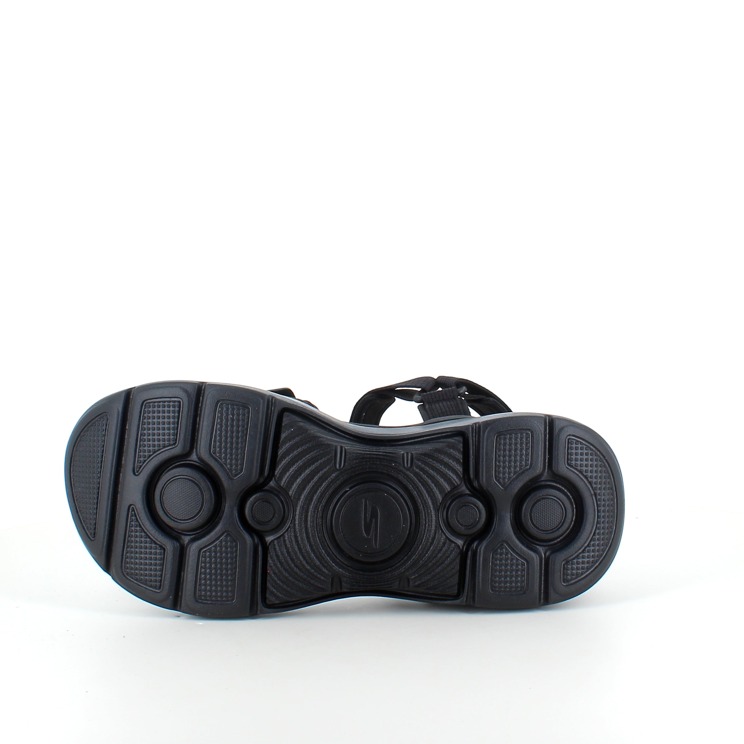 Skechers GO WALK sandal i svart – komfortsandal med svangstøtte og støtdemping