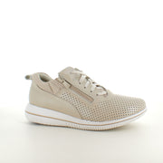 Pustende beige sneakers fra Green Comfort