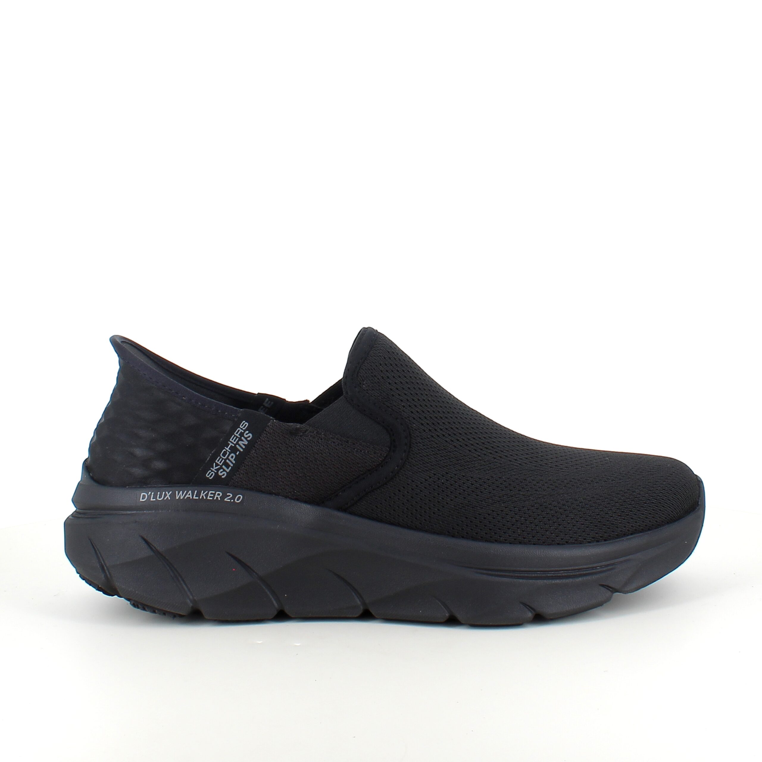 Svart herre slip-on-sko fra Skechers