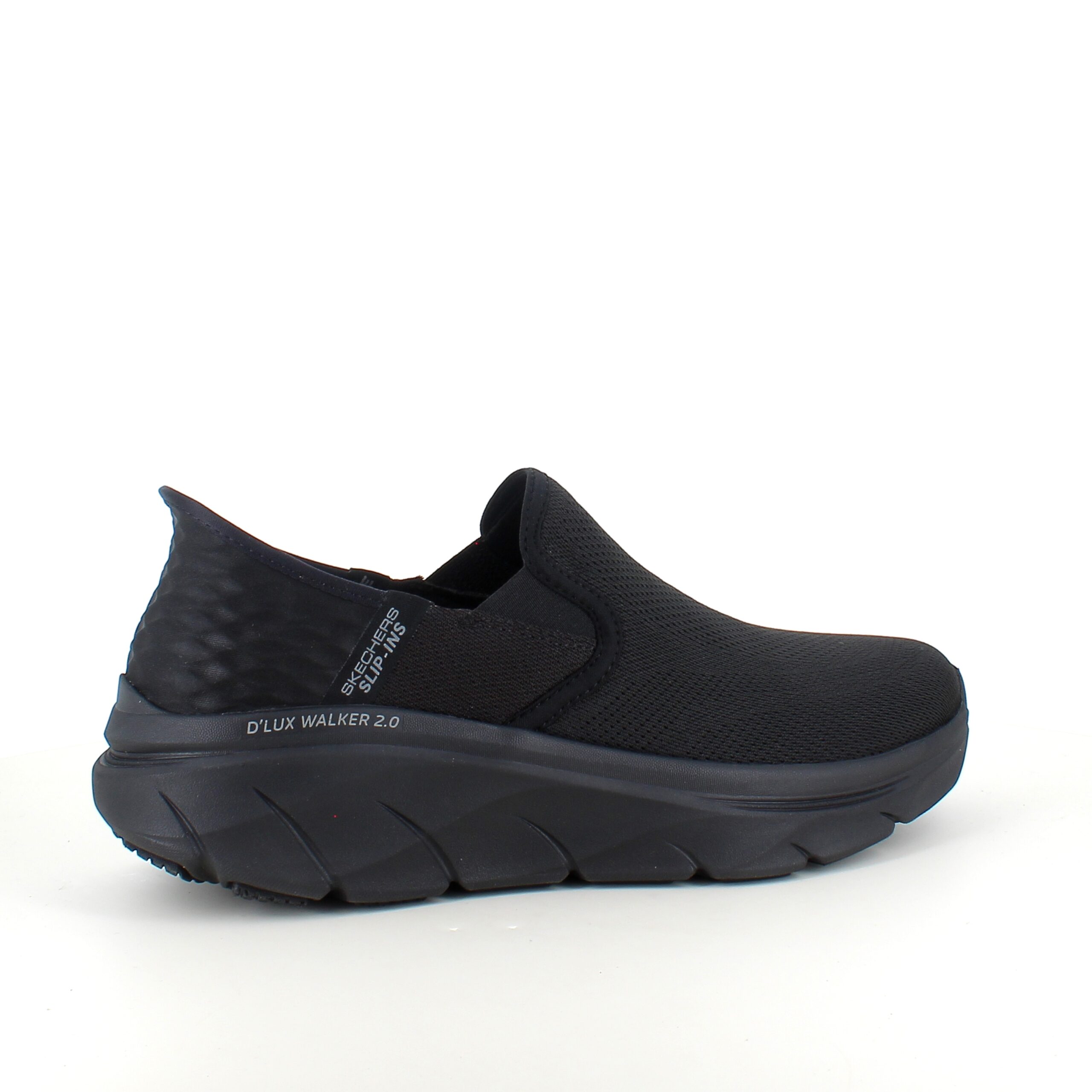 Svart herre slip-on-sko fra Skechers