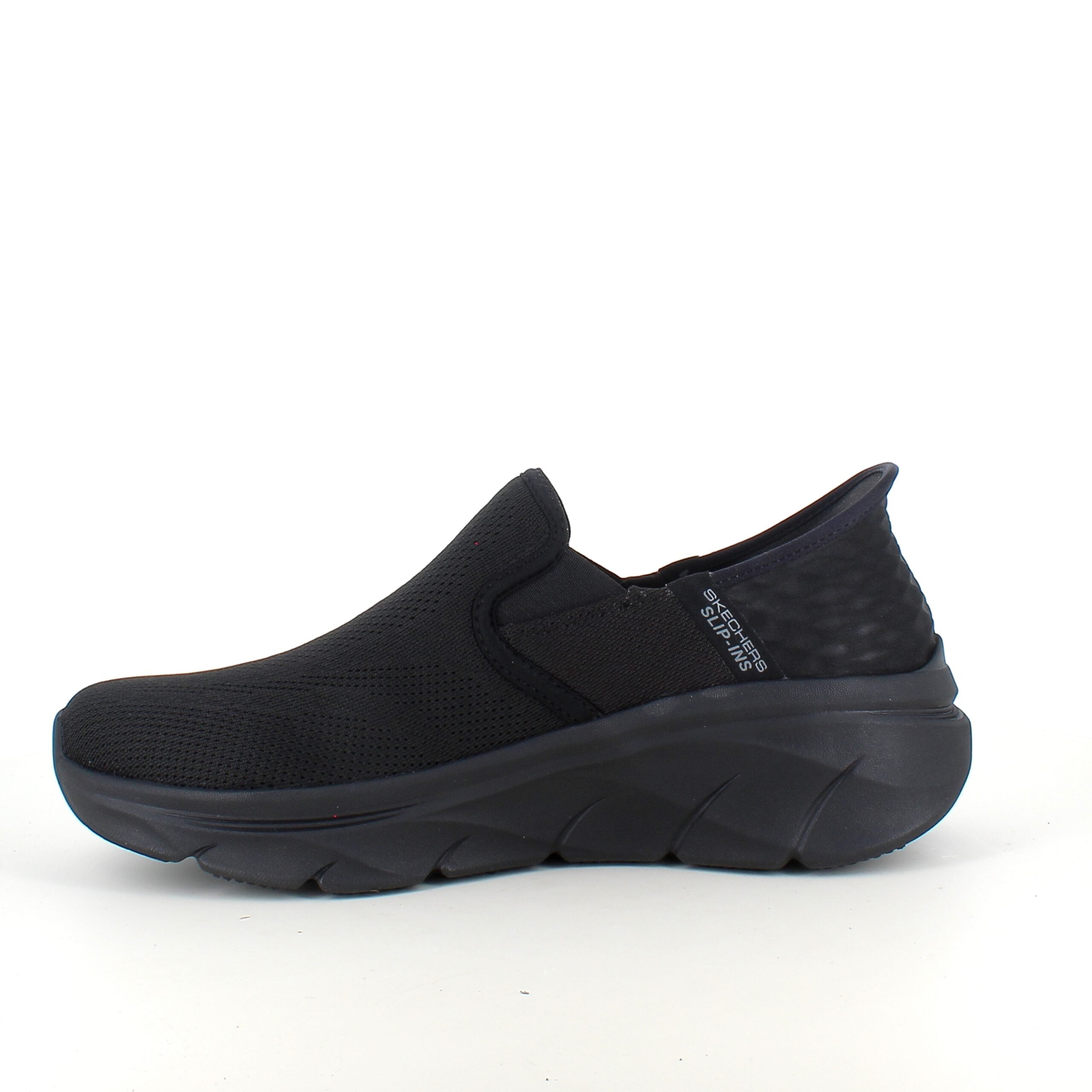 Svart herre slip-on-sko fra Skechers