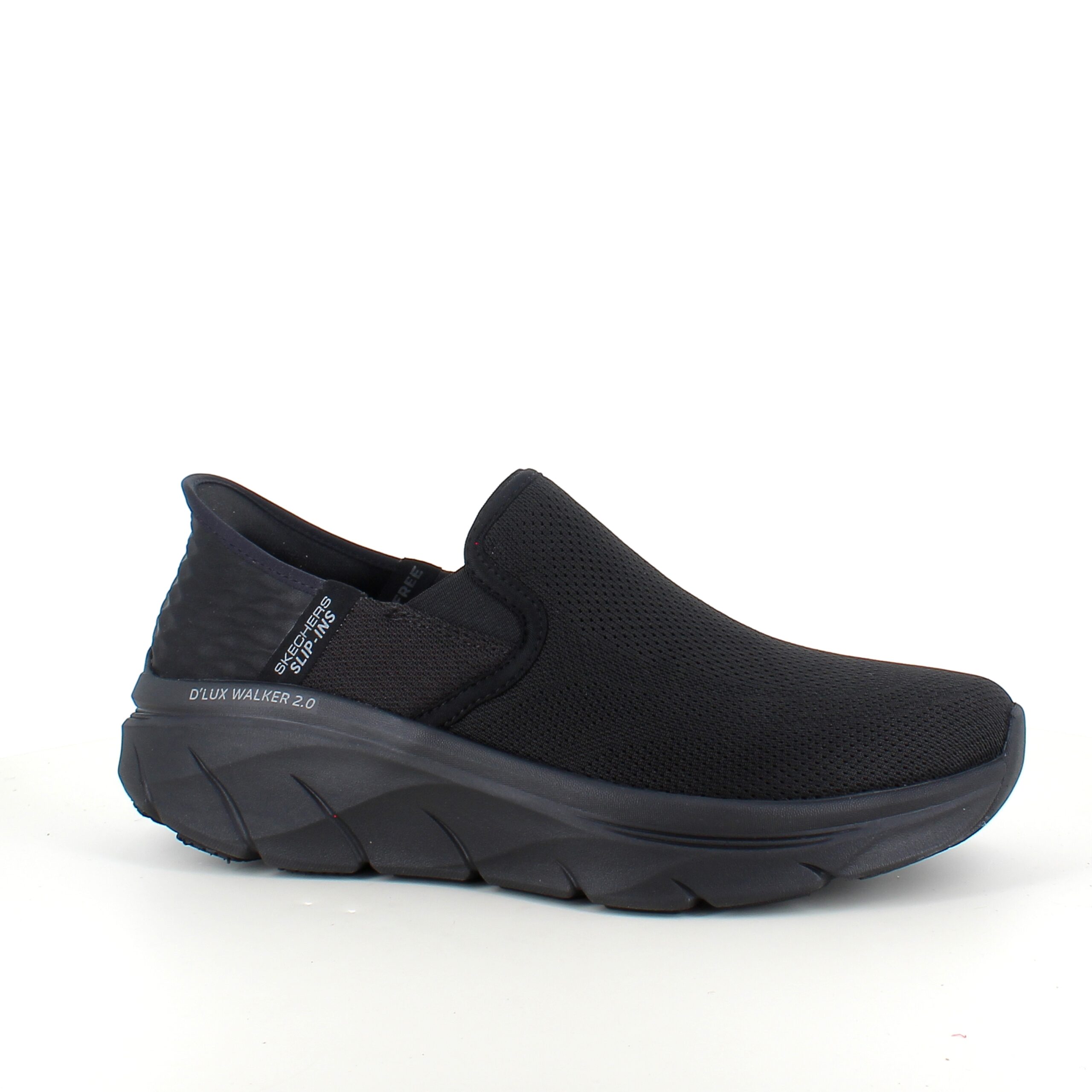 Svart herre slip-on-sko fra Skechers
