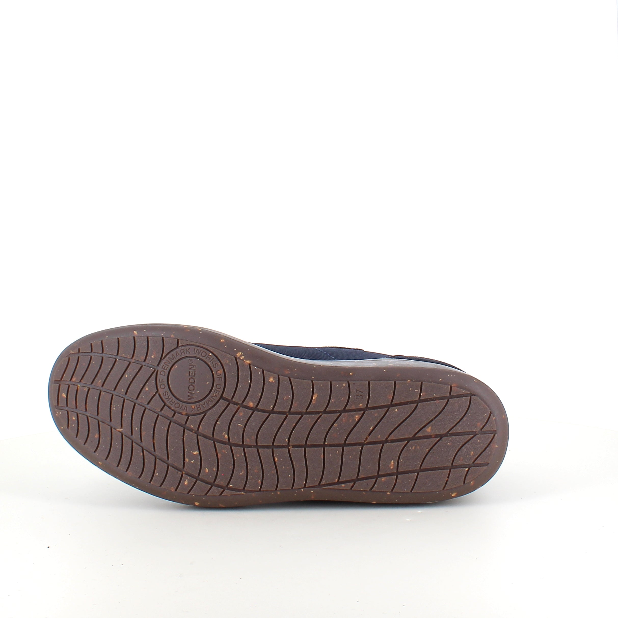 Woden Line Sneak – navy sneaker med gulldetaljer & myk komfort
