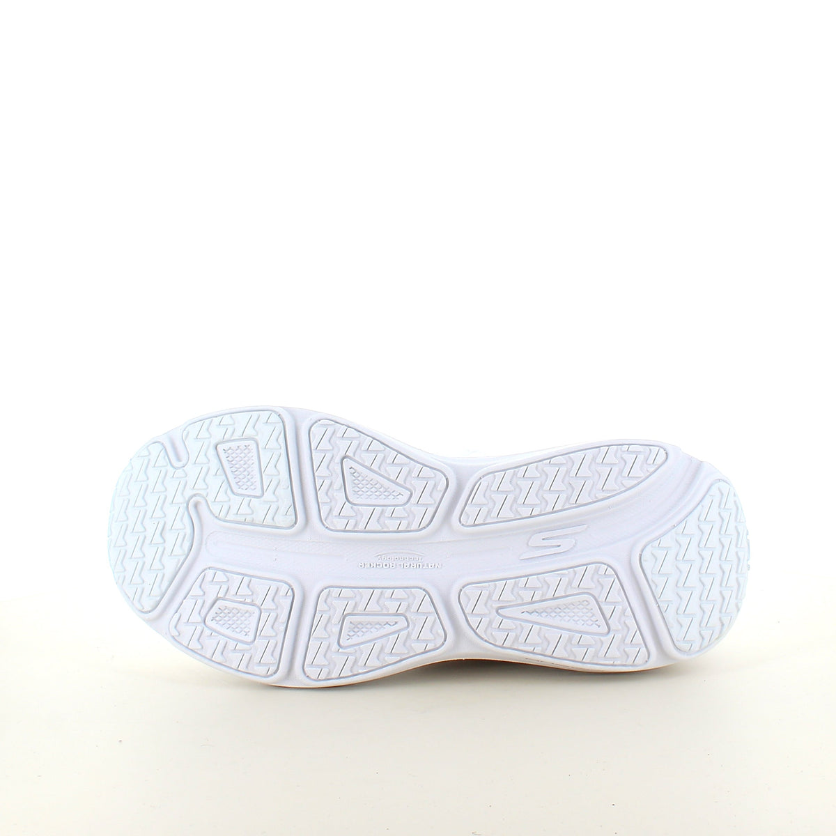 Skechers Max Cushioning Hvit slip-on sneaker med maksimal støtdemping
