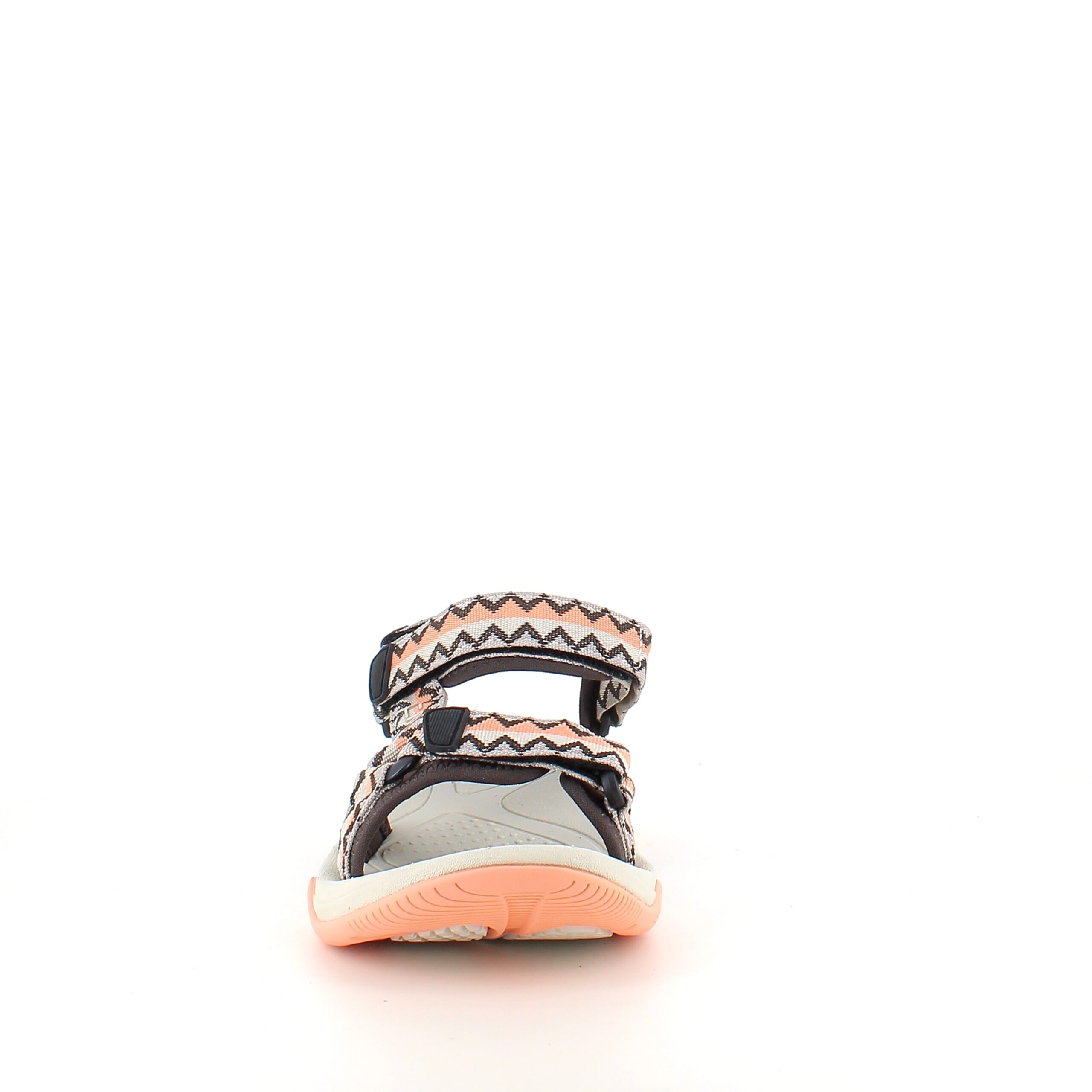 Lett sandal fra CMP i korall og sand – komfortabel og justerbar med zigzag-detaljer