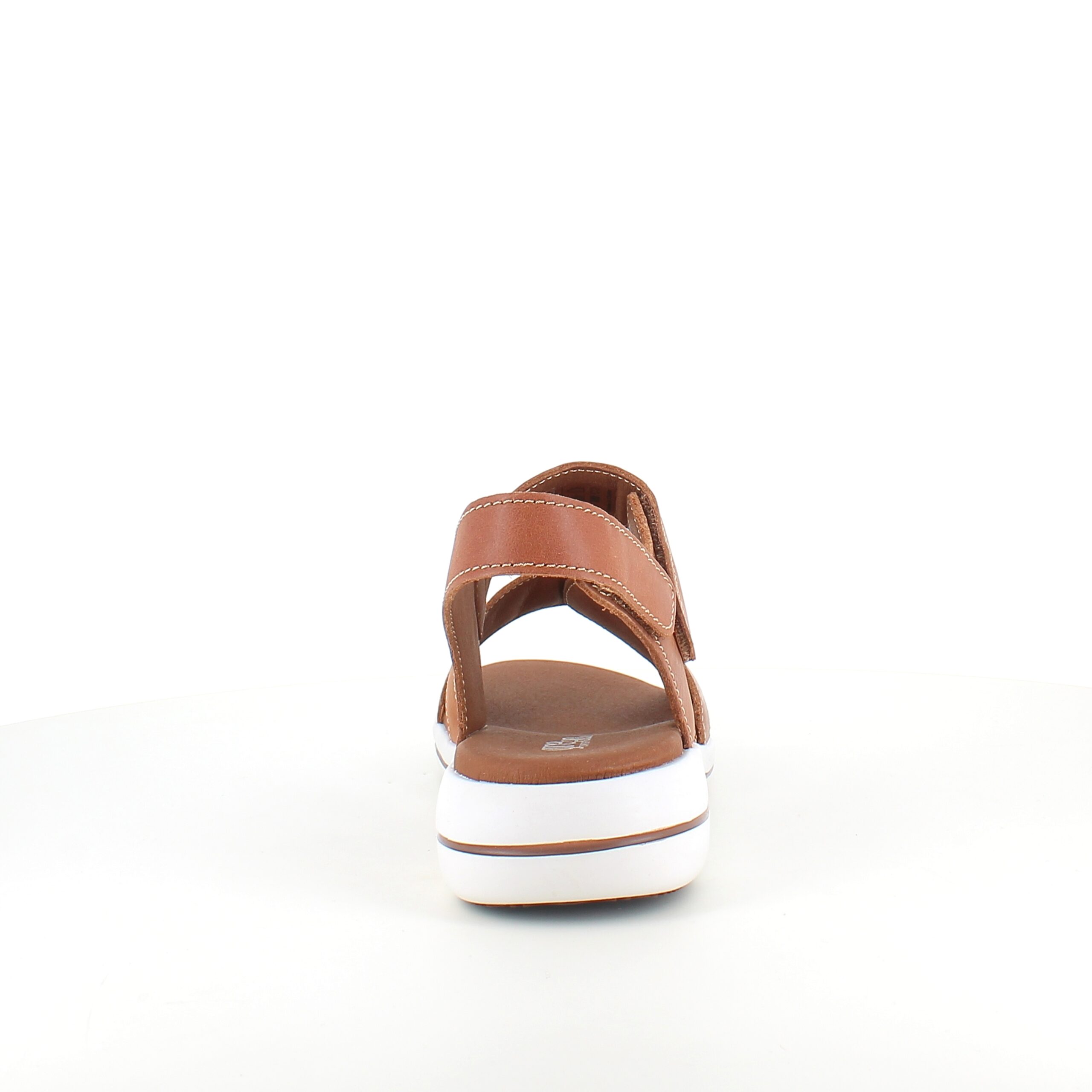 Brun skinnsandal fra Green Comfort