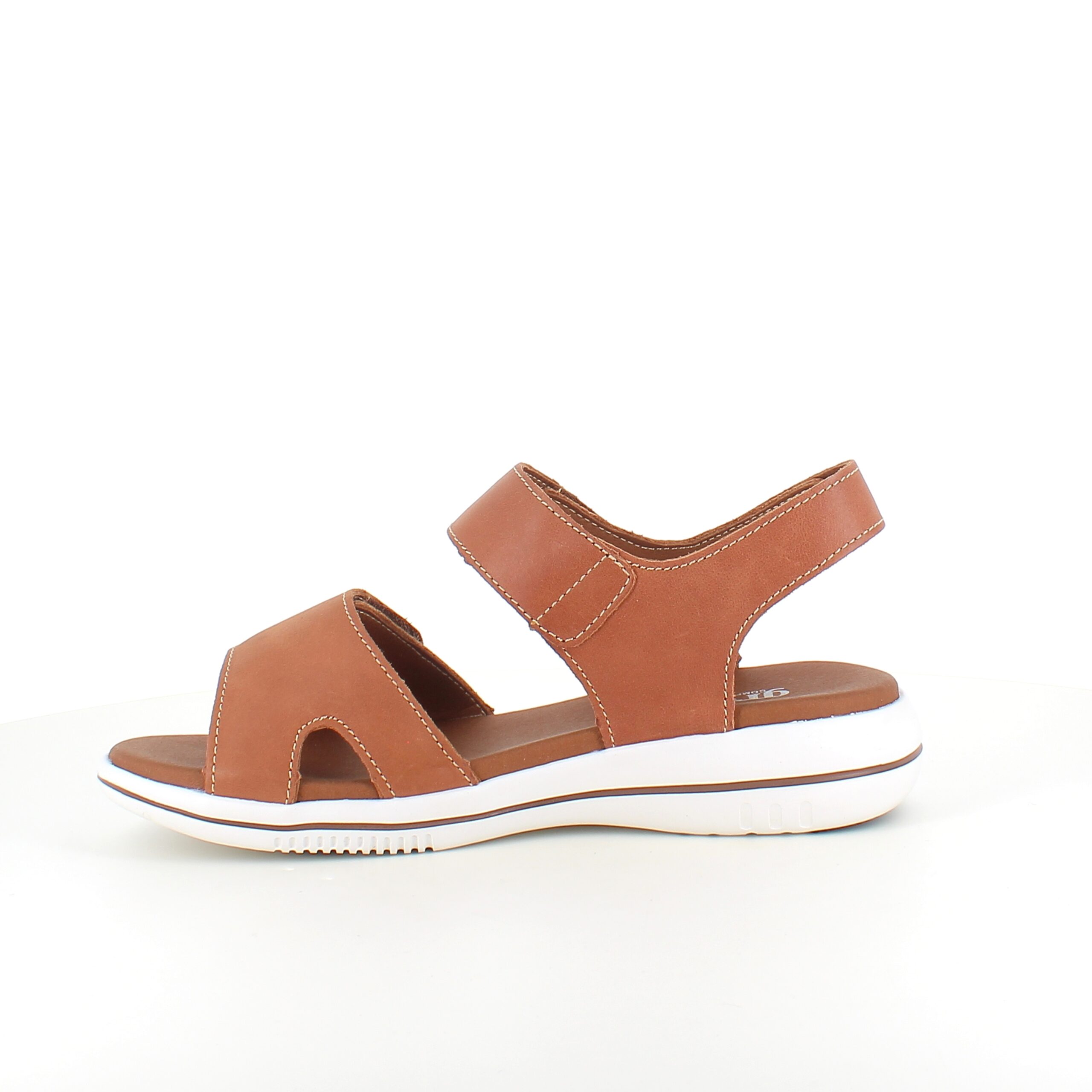 Brun skinnsandal fra Green Comfort