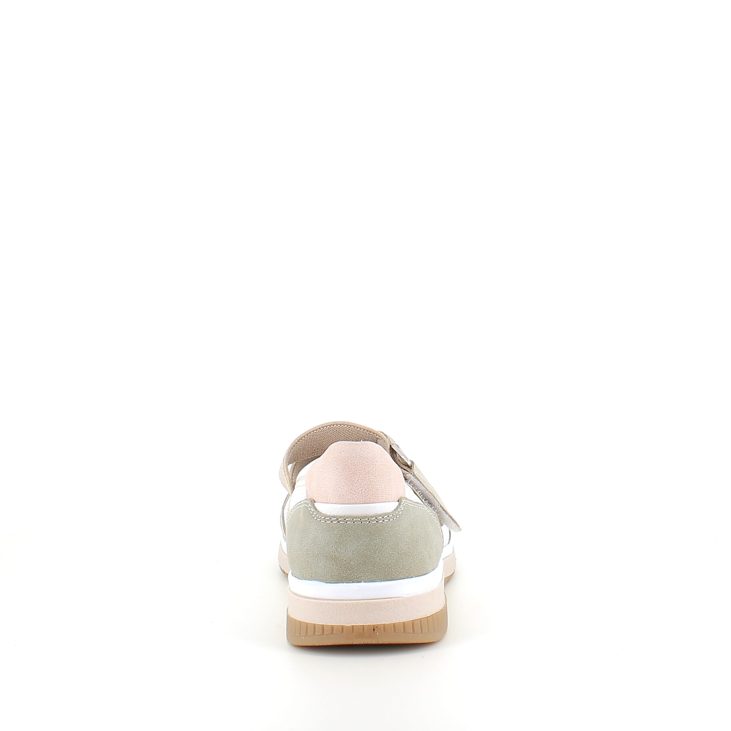 Relife ballerina-sko med borrelås – beige komfortsko med massasjeeffekt