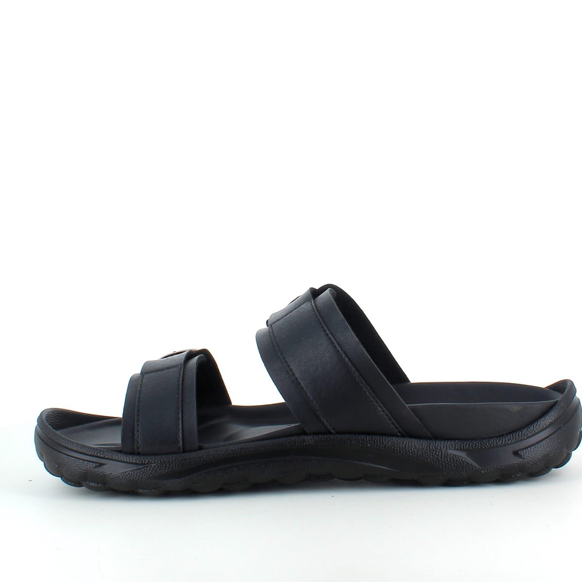 Sort herre slip-on sandal fra MBT med ergonomisk fotseng