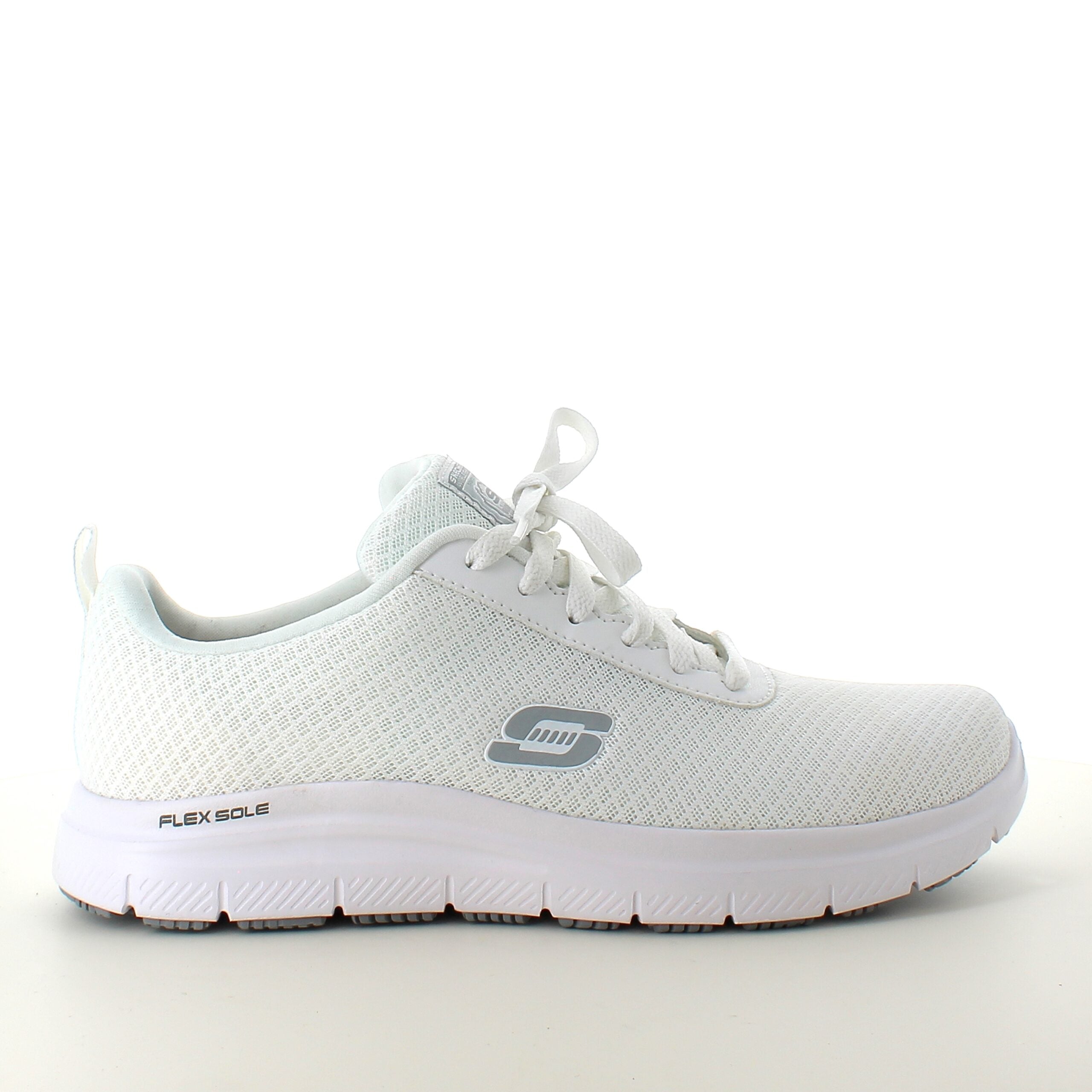 Skechers Work i hvit med pustende materiale