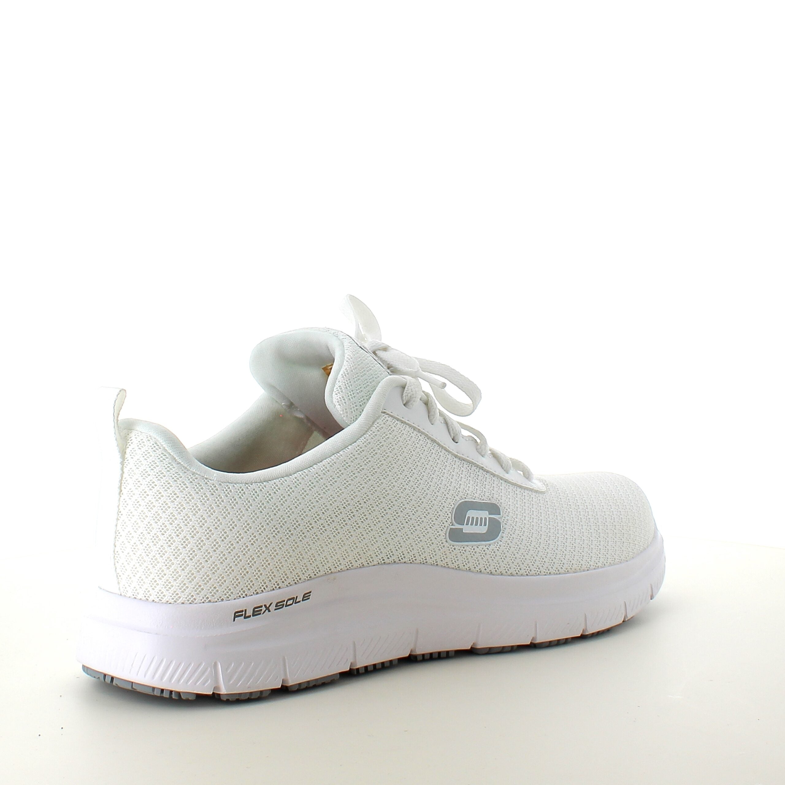 Skechers Work i hvit med pustende materiale