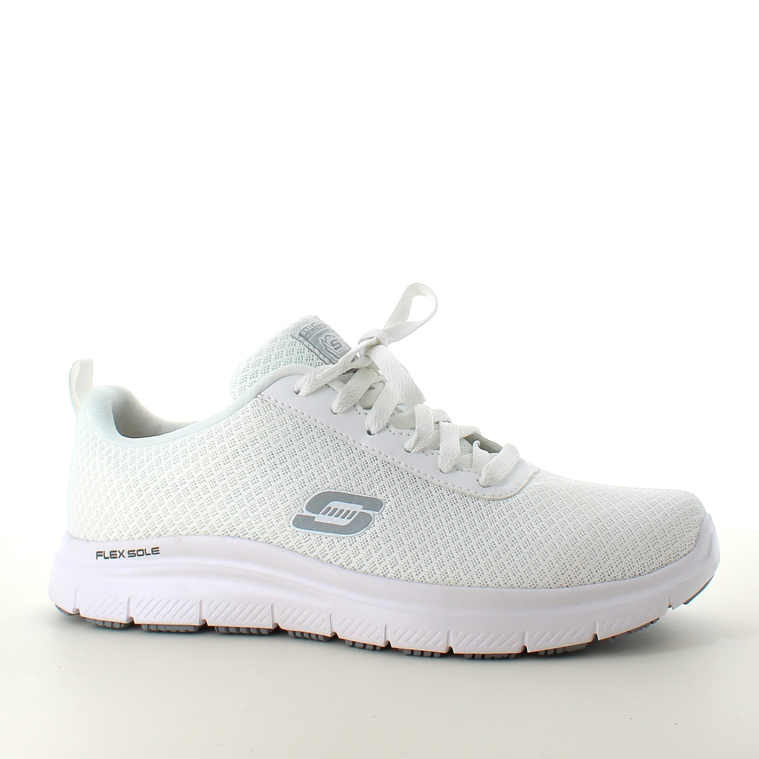 Skechers Work i hvit med pustende materiale