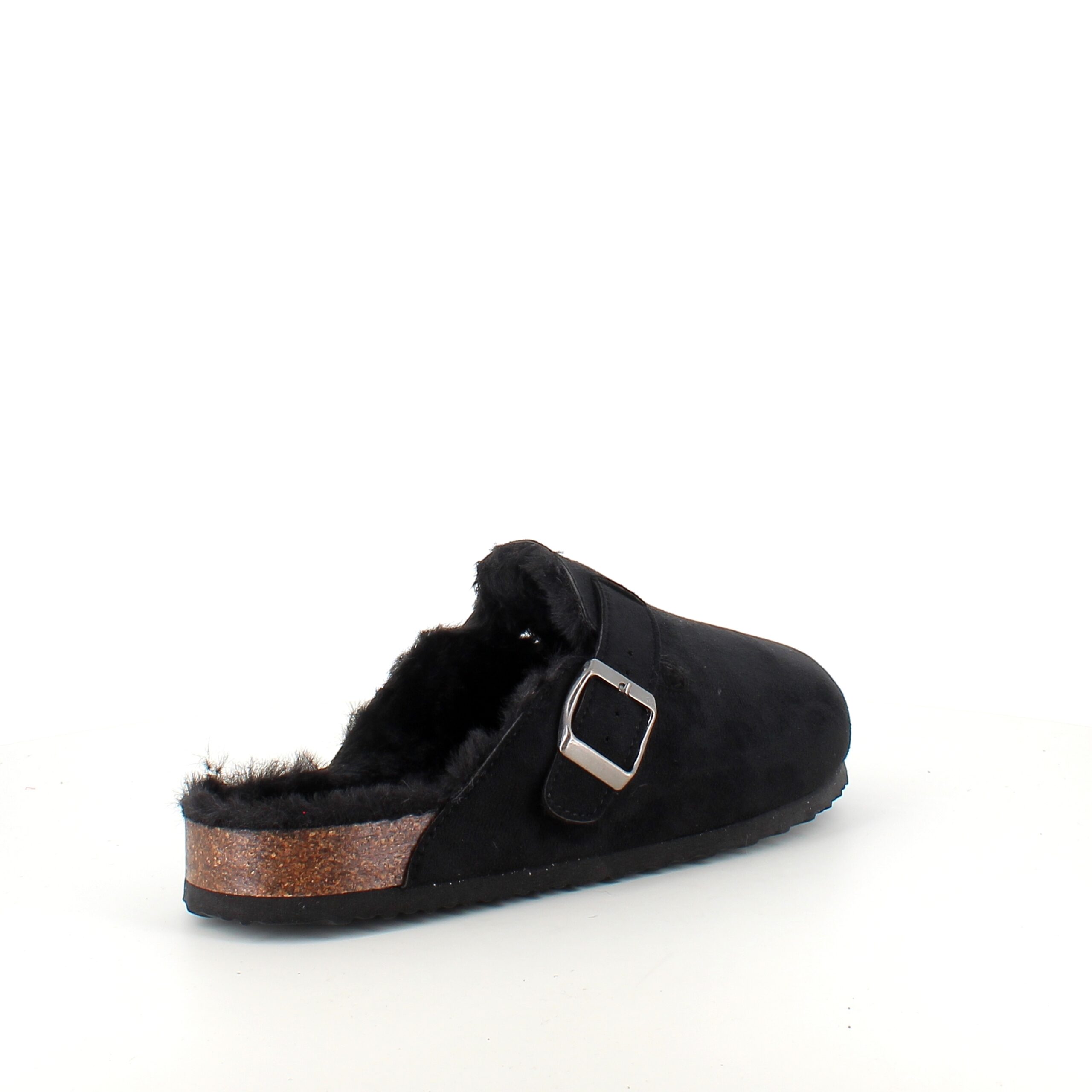 Svart slip-on hjemmesko