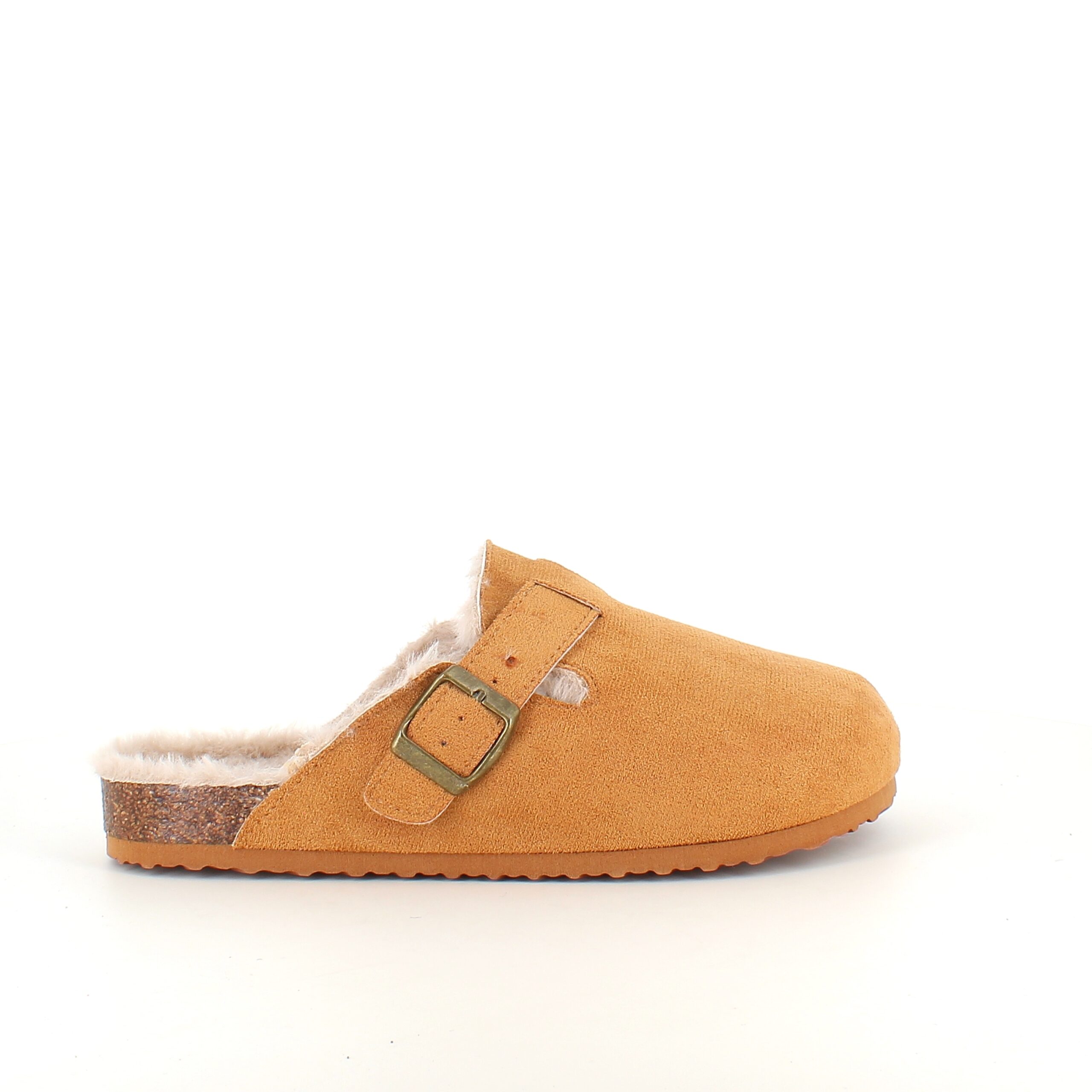 Lysebrune slip-on hjemmesko