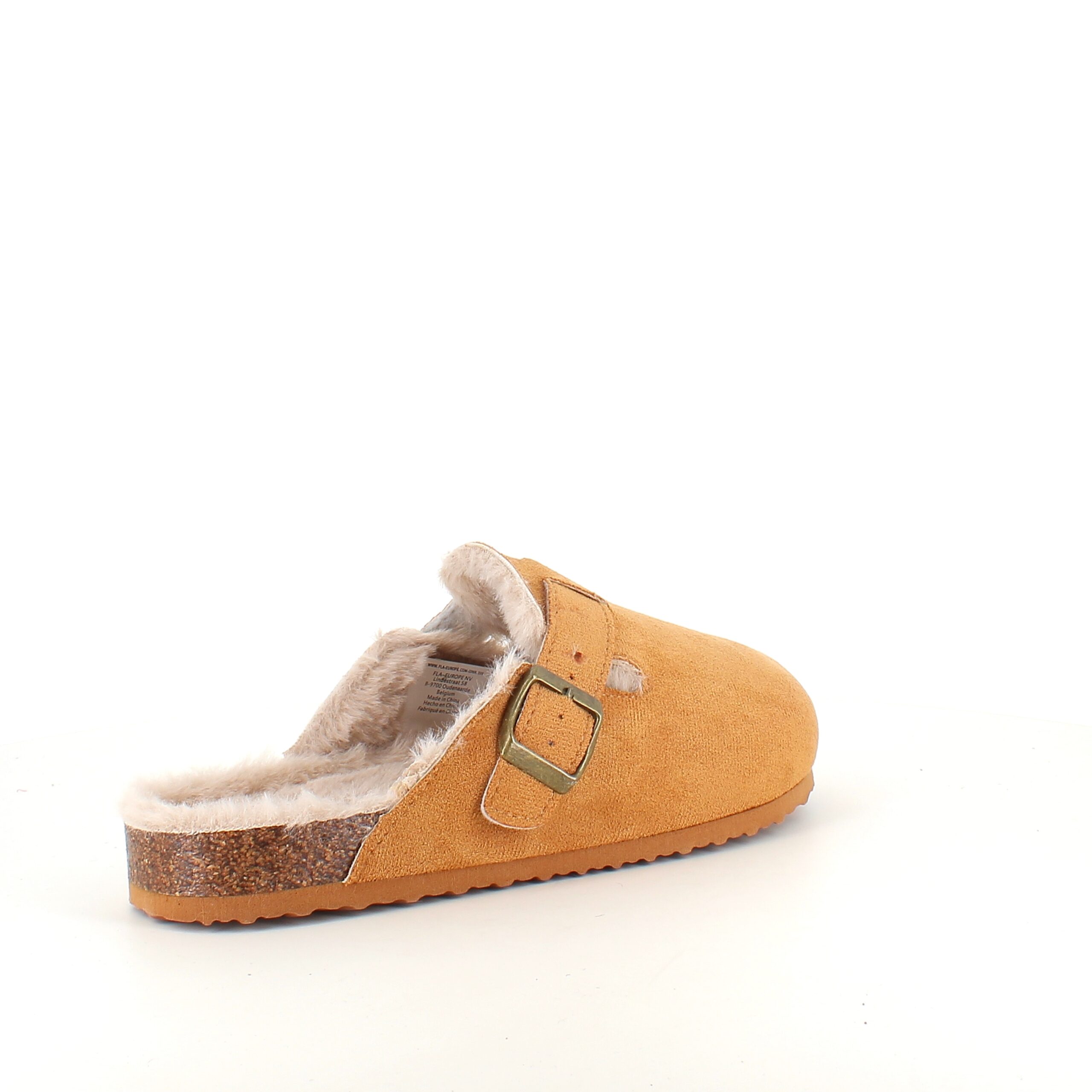 Lysebrune slip-on hjemmesko