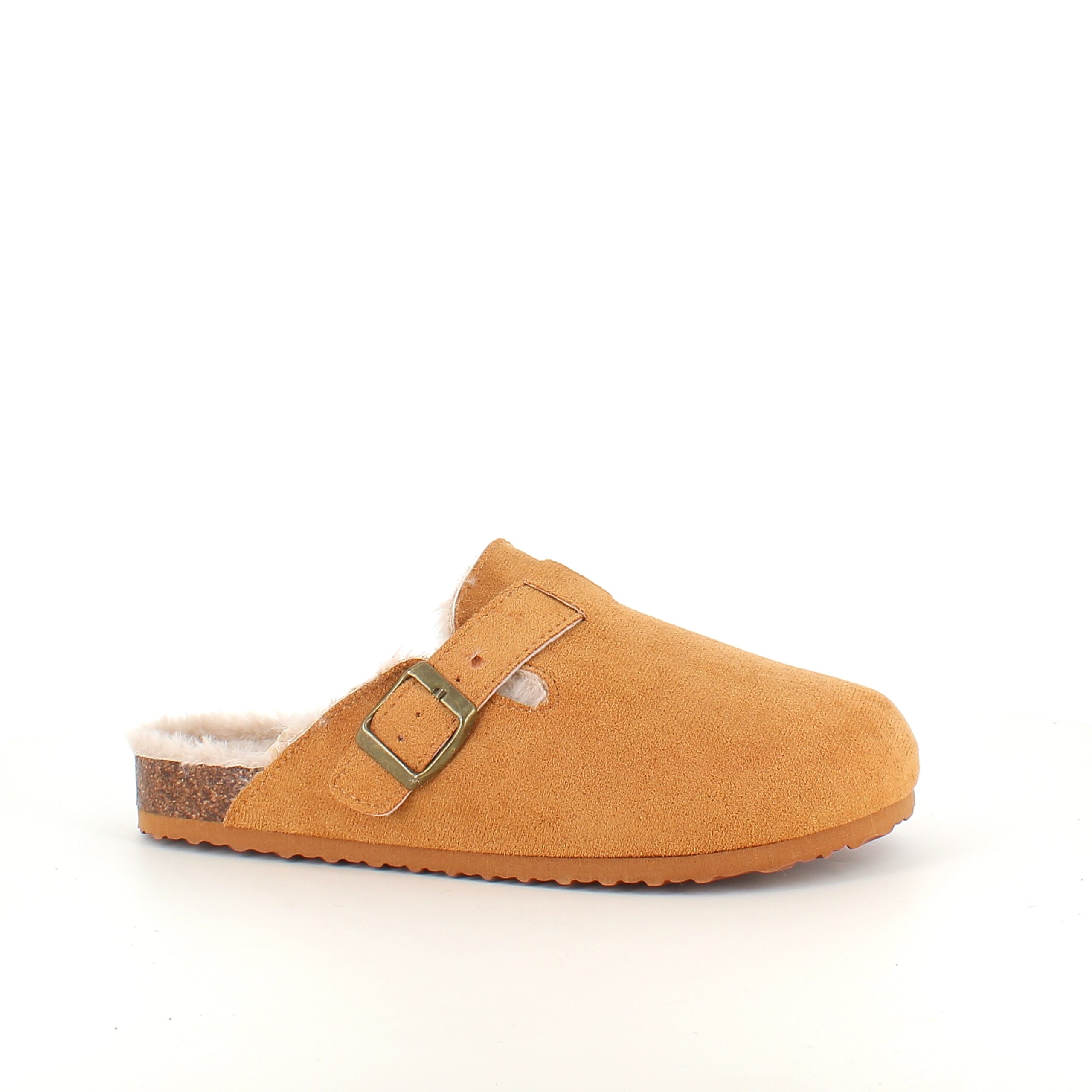 Lysebrune slip-on hjemmesko