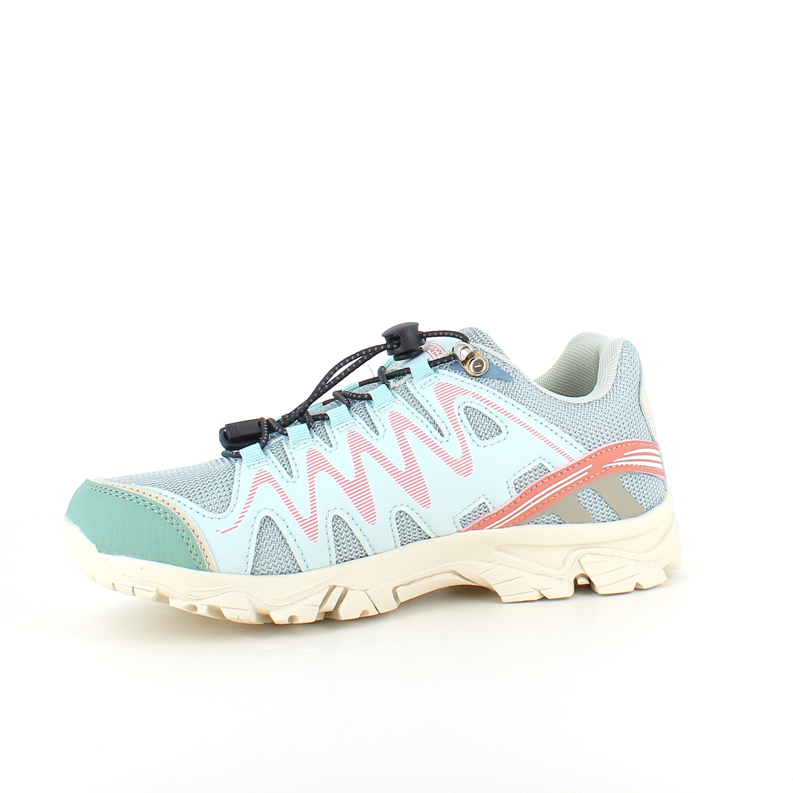 Fleksible blå sneakers med elastisk snøring