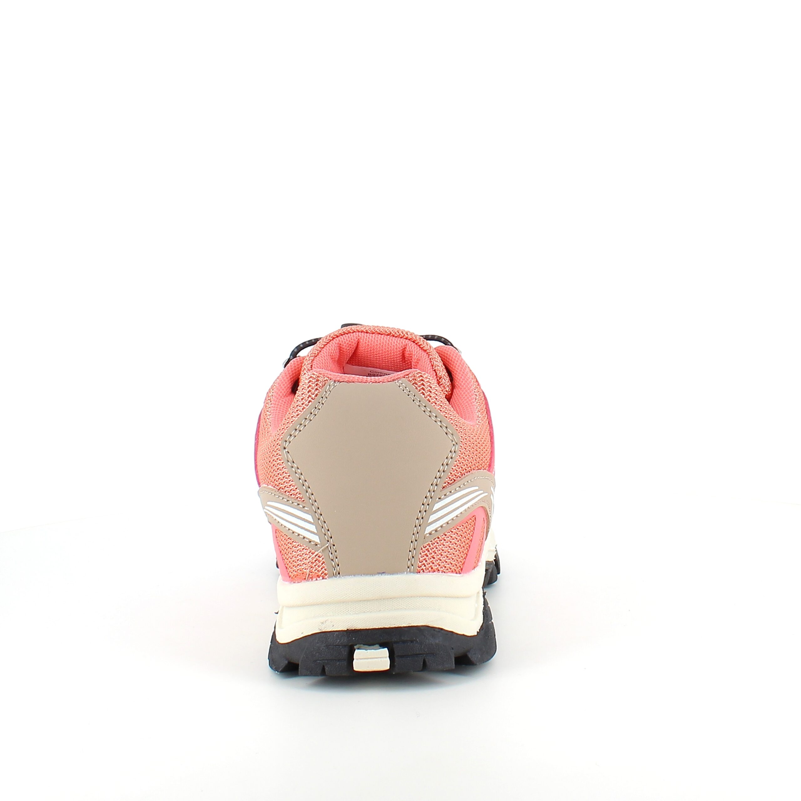Fleksible laksefargede sneakers med elastisk snøring