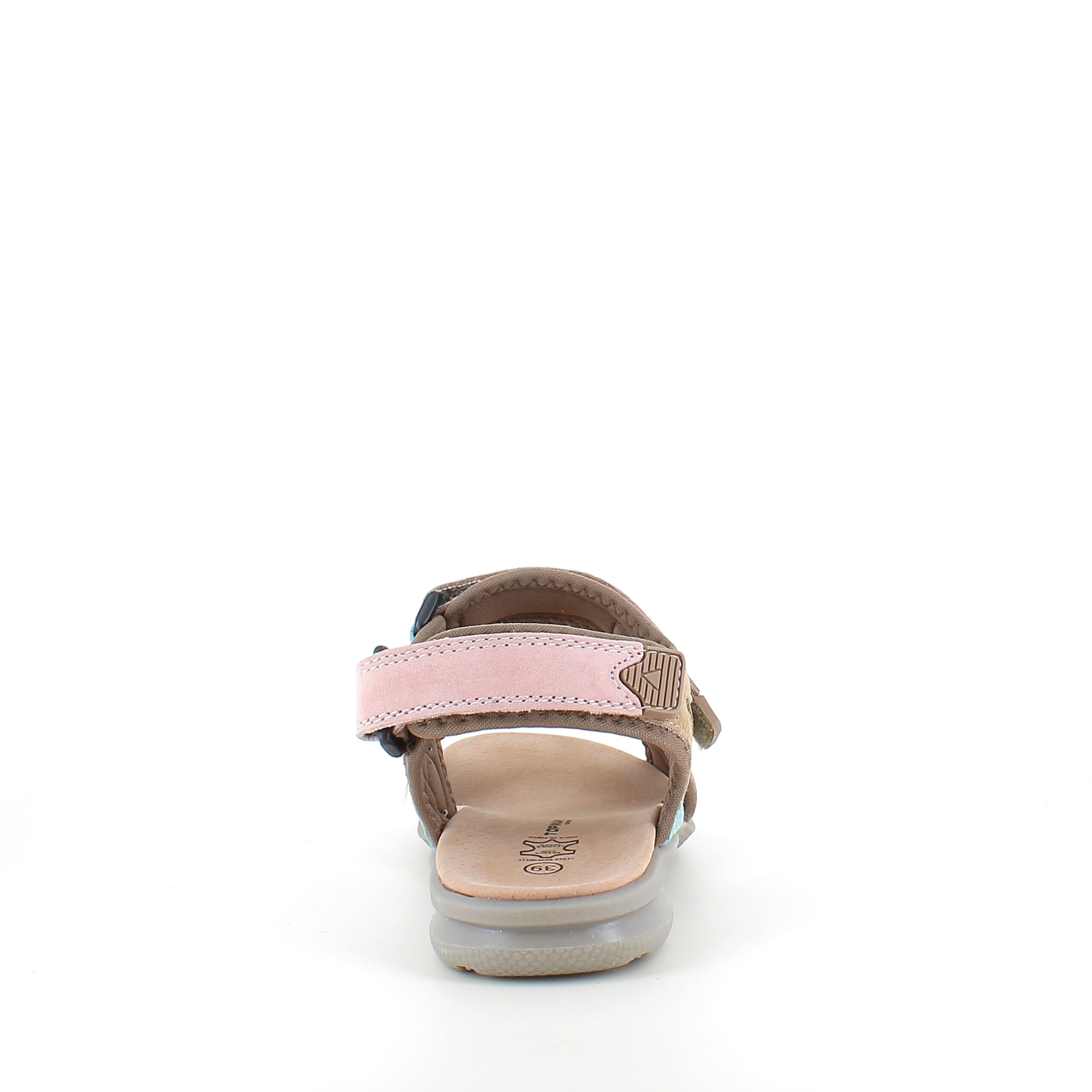 Fargerik sporty sandal med borrelås i pastelltoner – ergonomisk komfort & feminin stil