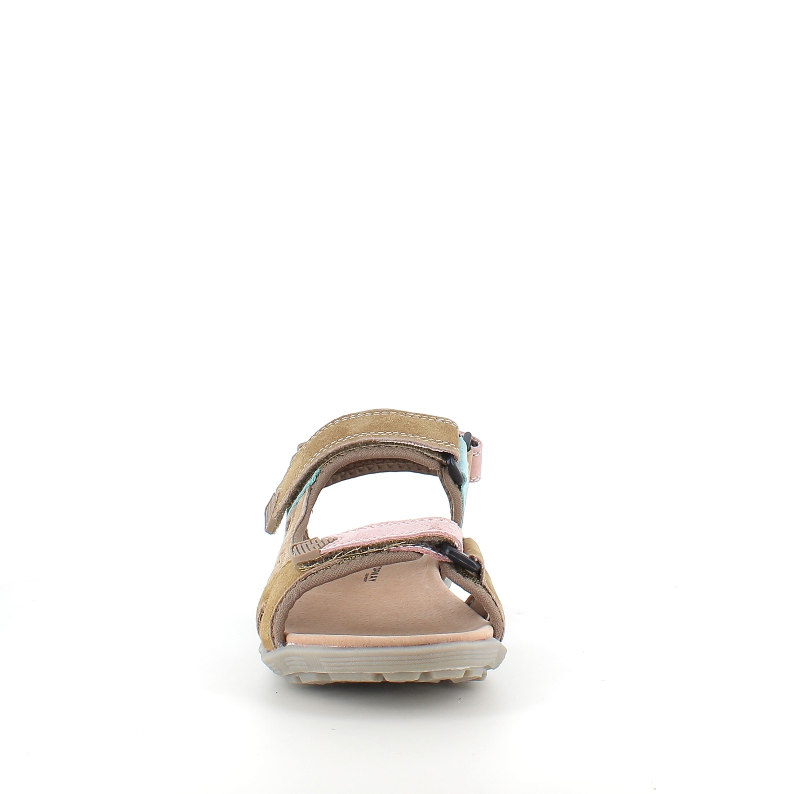 Fargerik sporty sandal med borrelås i pastelltoner – ergonomisk komfort & feminin stil