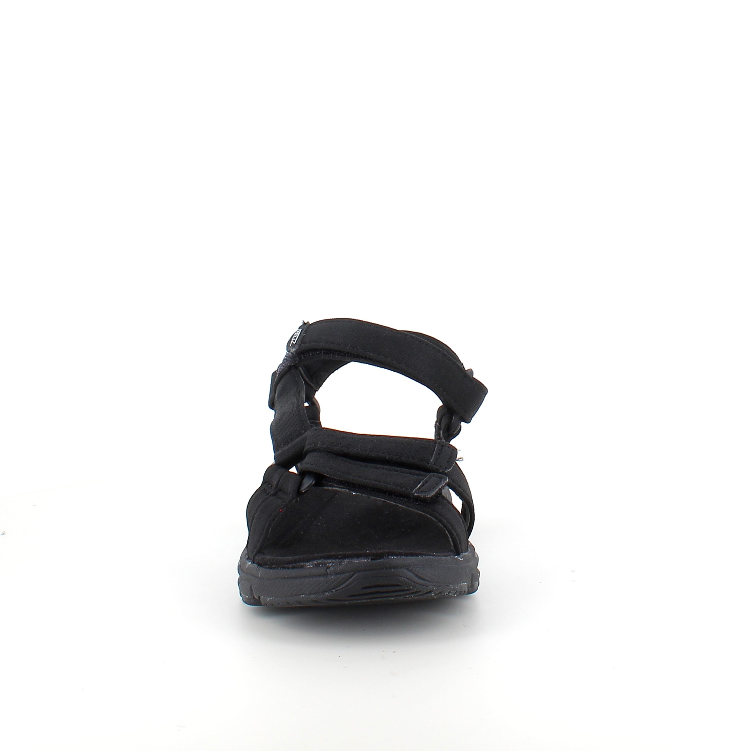 Lett sandal i svart med justerbare remmer