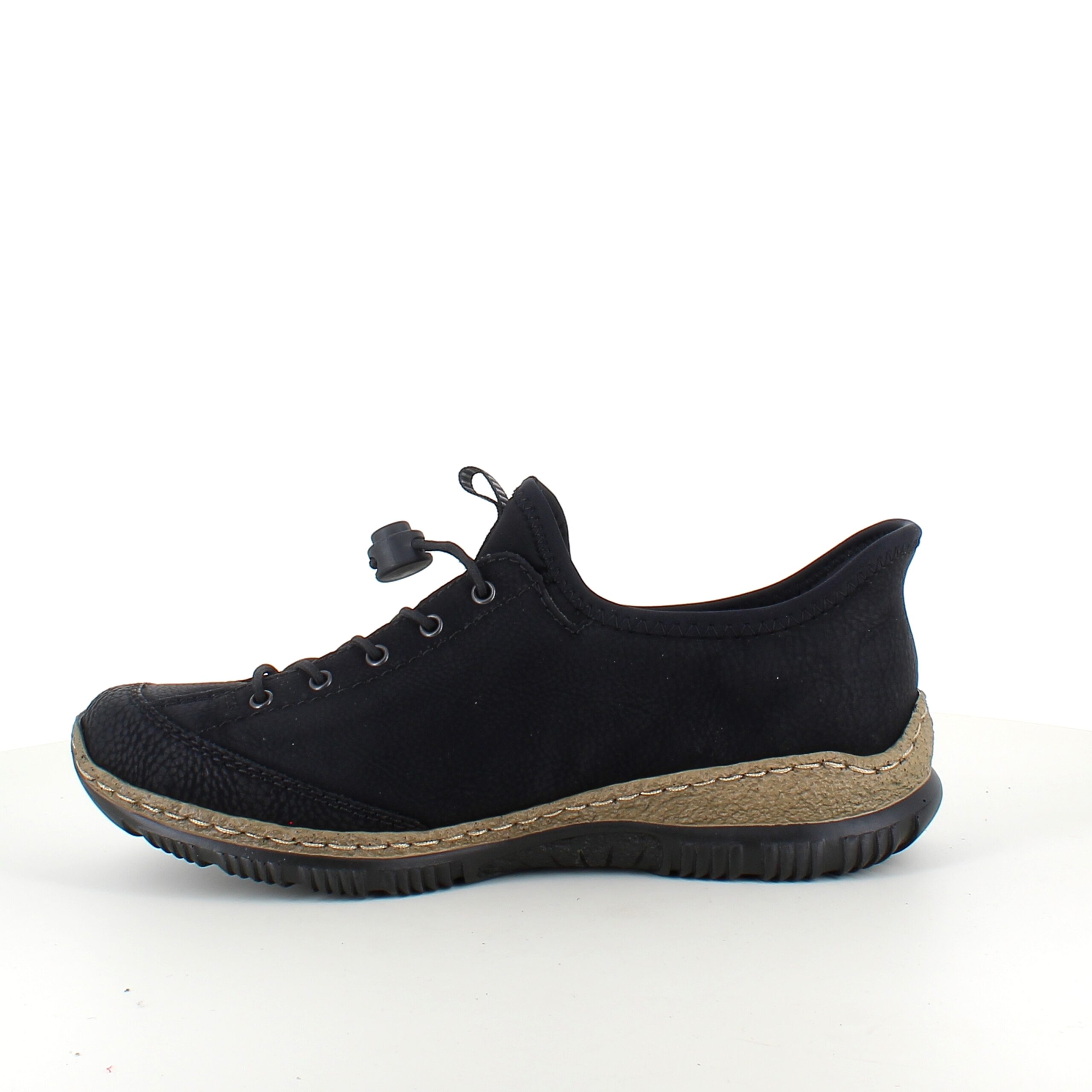 Svart Rieker slip-on sneakers