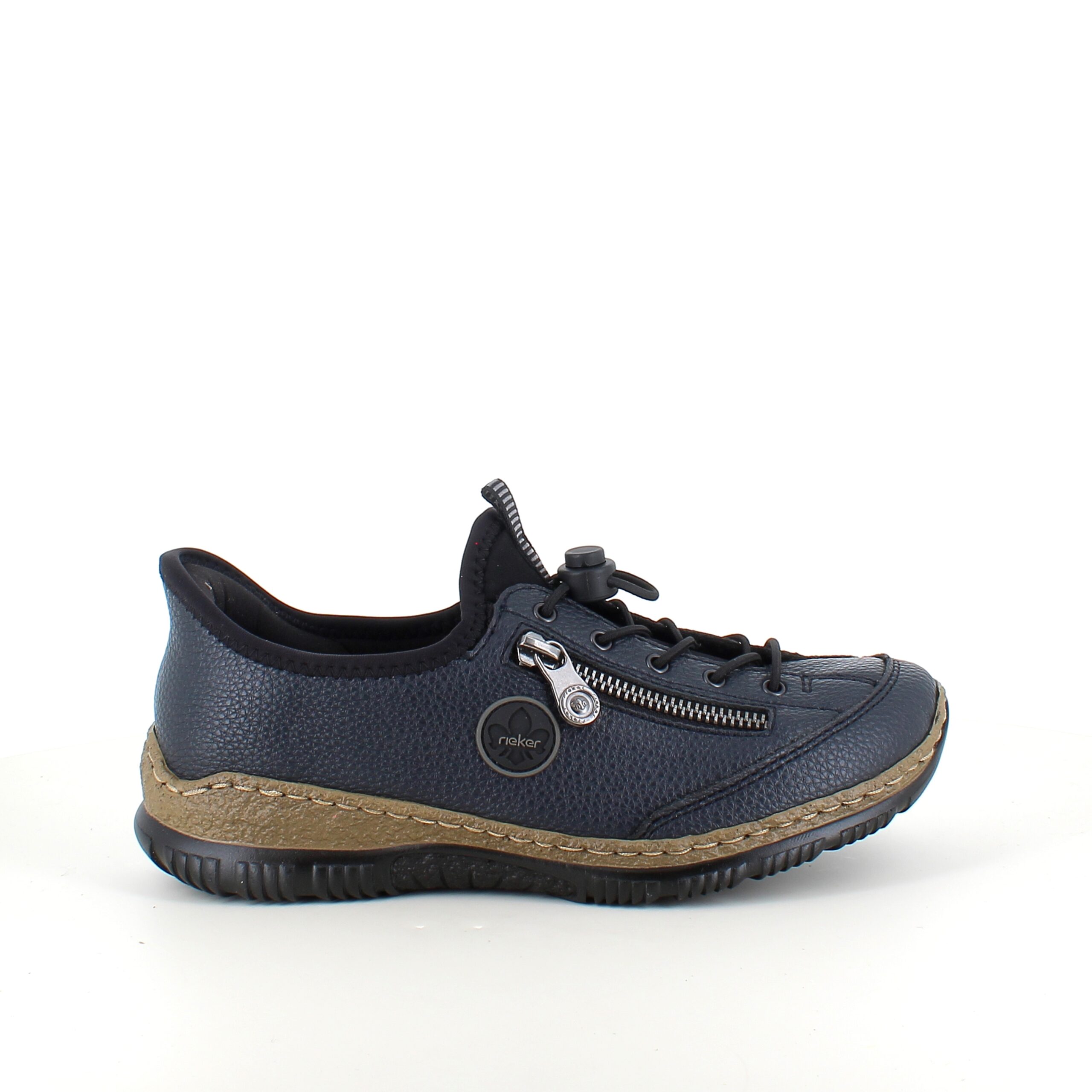 Mørkeblå Rieker slip-on sneakers til damer