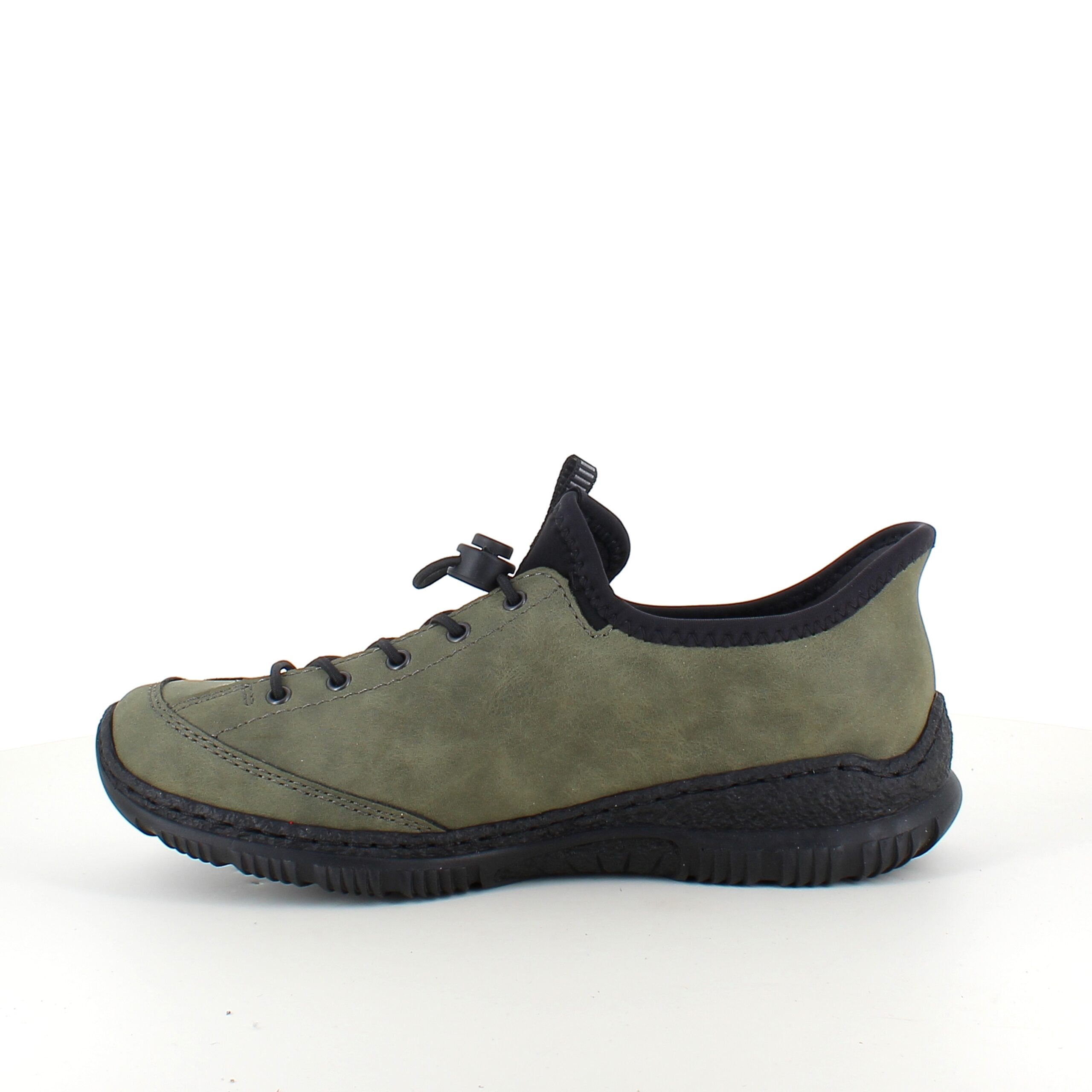 Olivengrønn Rieker slip-on sneakers