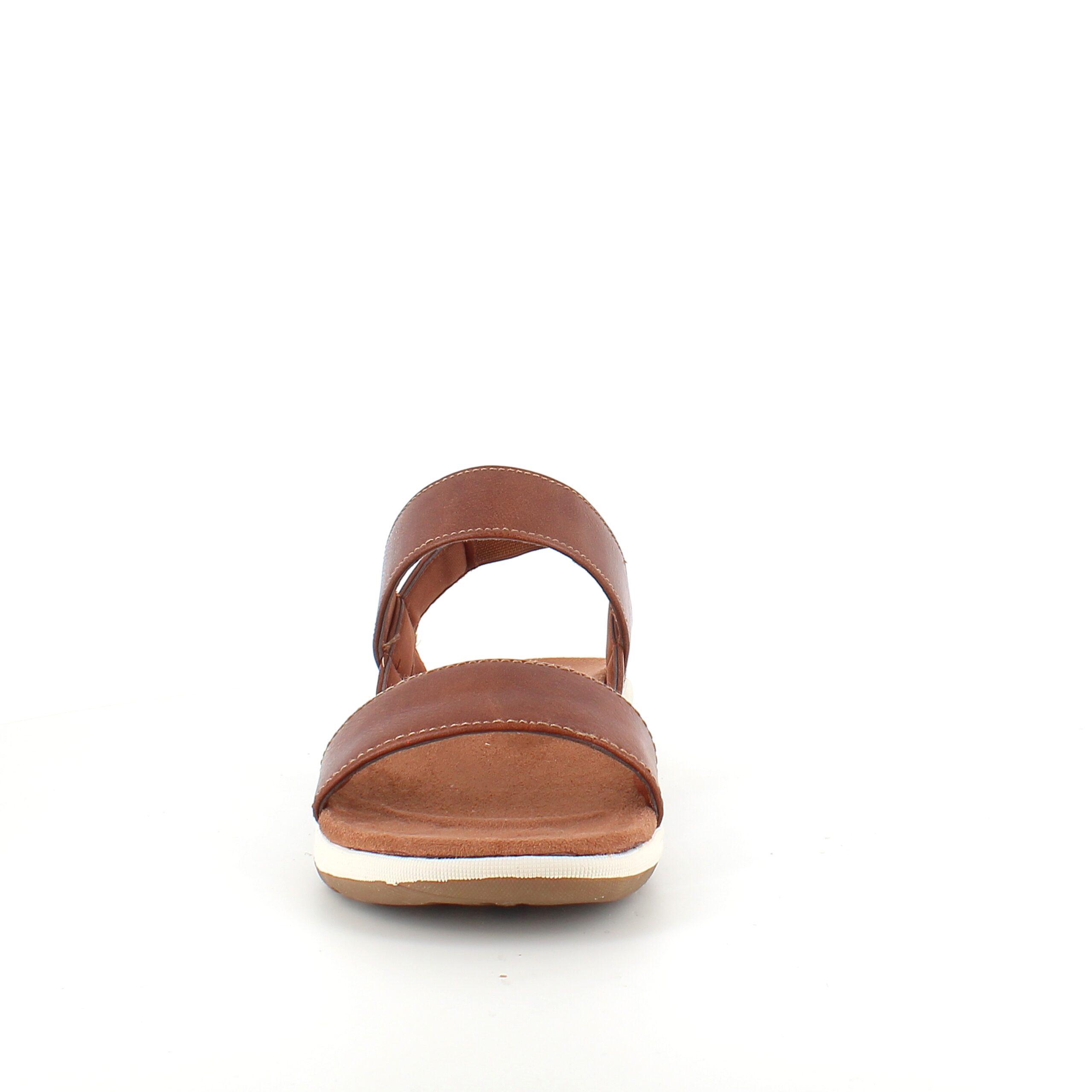 Brun Whistler-sandal med svangstøtte og elastisk hælreim