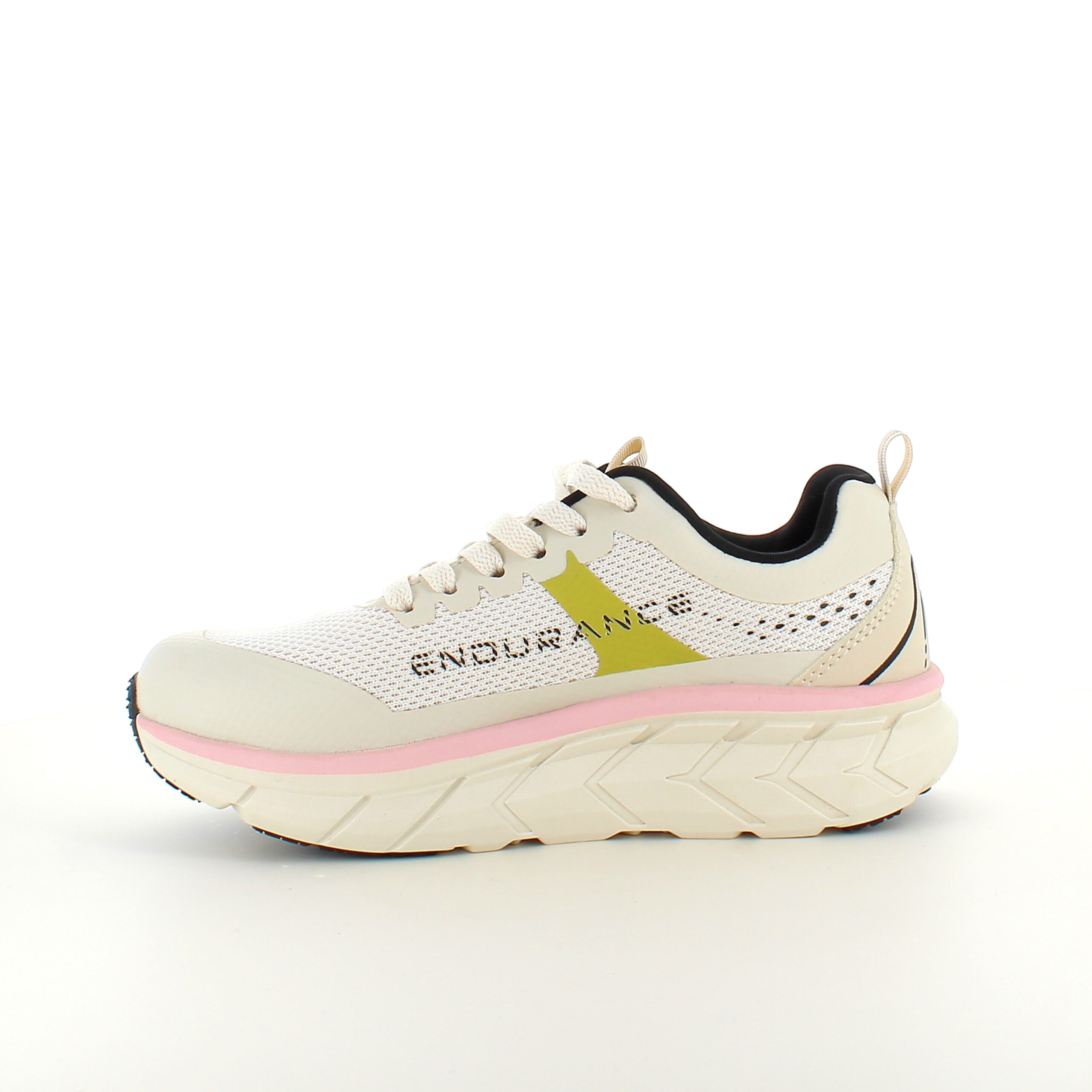 Pustende Endurance Comfortfit sneakers med rosa detaljer