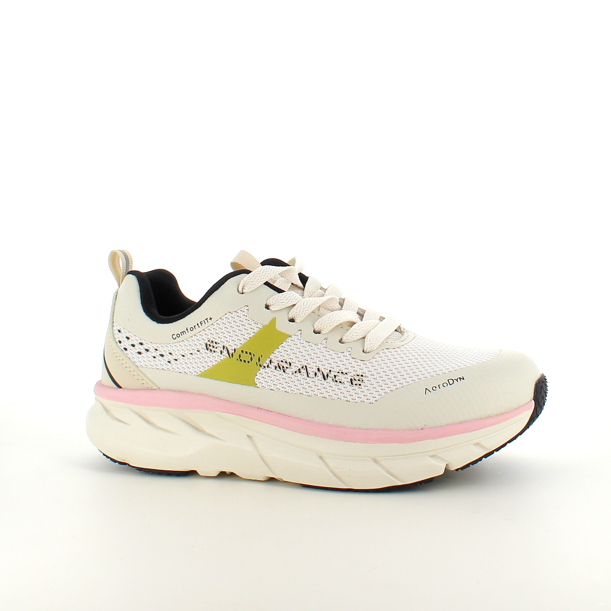 Pustende Endurance Comfortfit sneakers med rosa detaljer