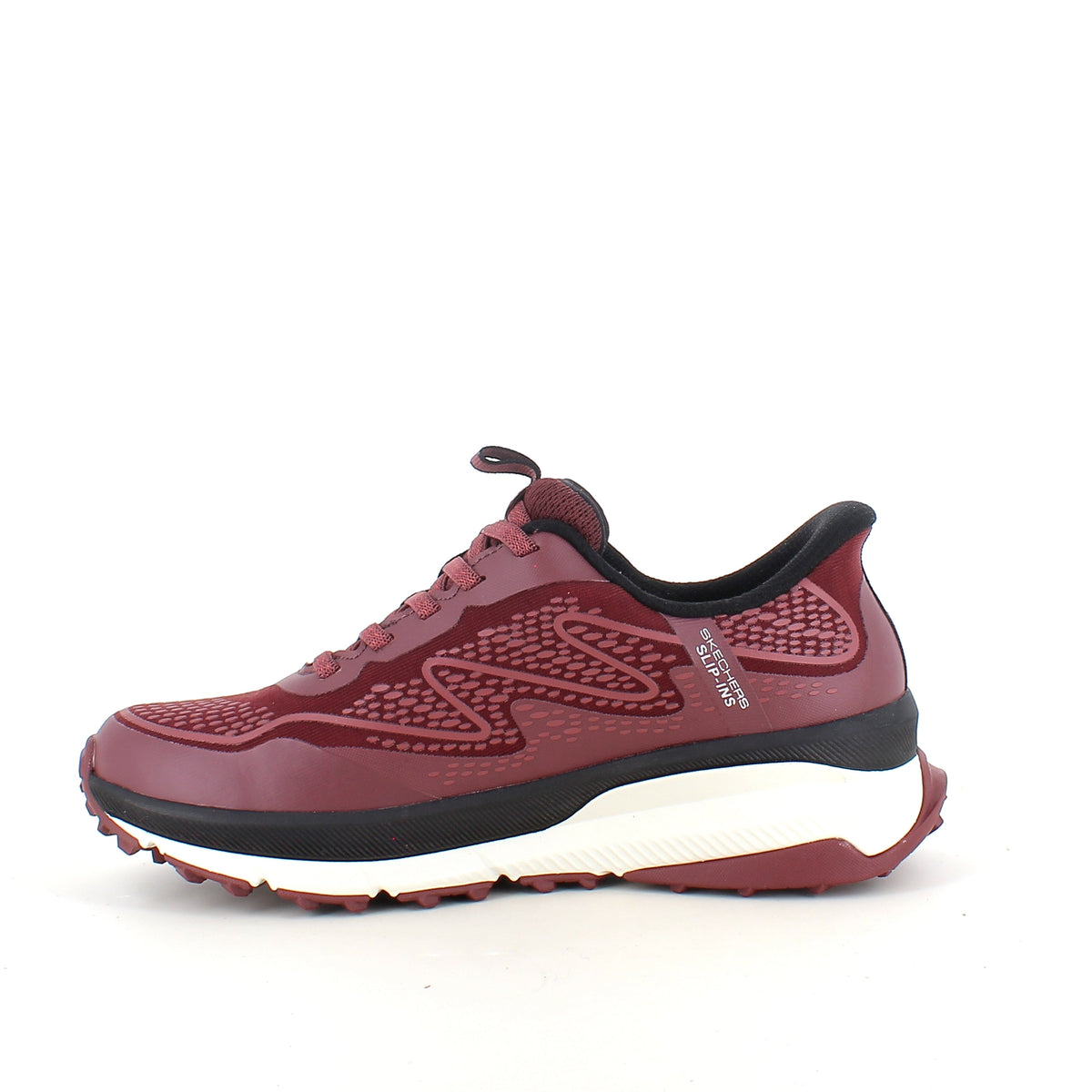Bordeaux Skechers vanntett Slip-in sko med Memory Foam og god støtdemping