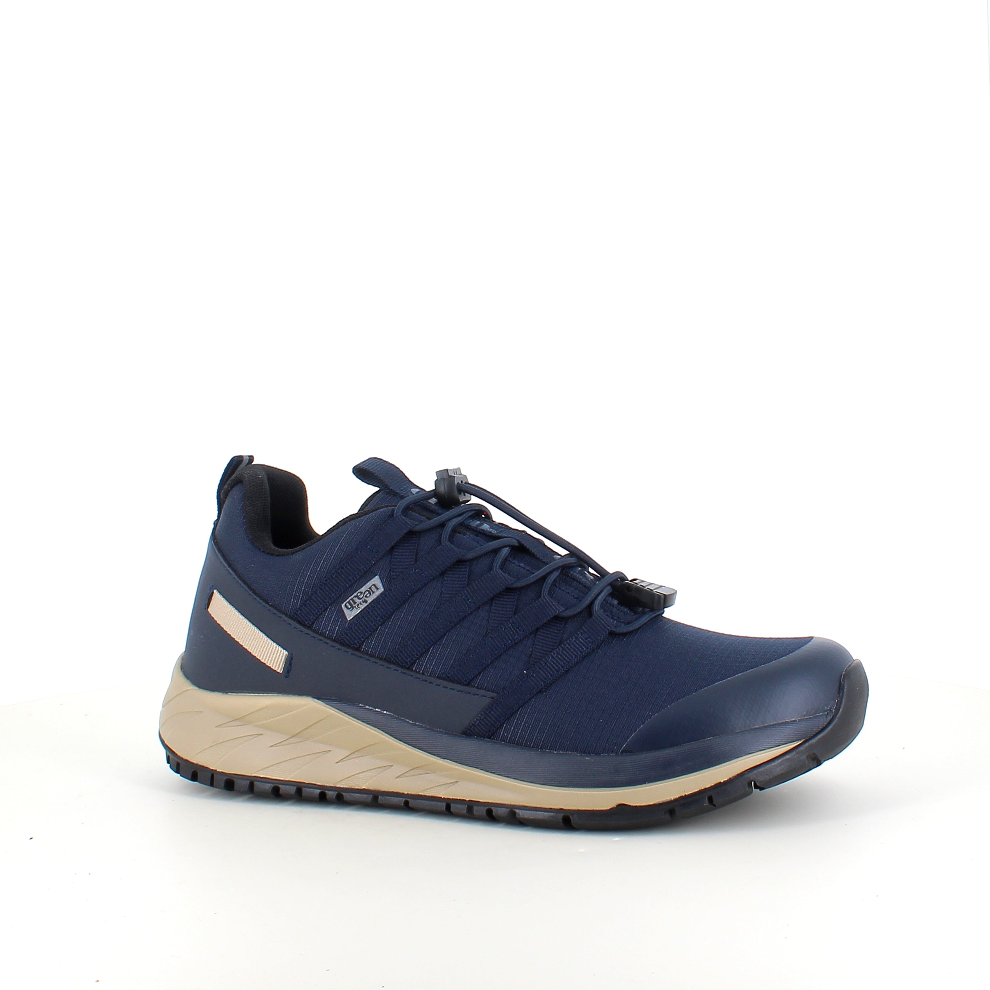 Green Comfort Path Pipi – blå outdoor-sneaker med H-lest og svangstøtte