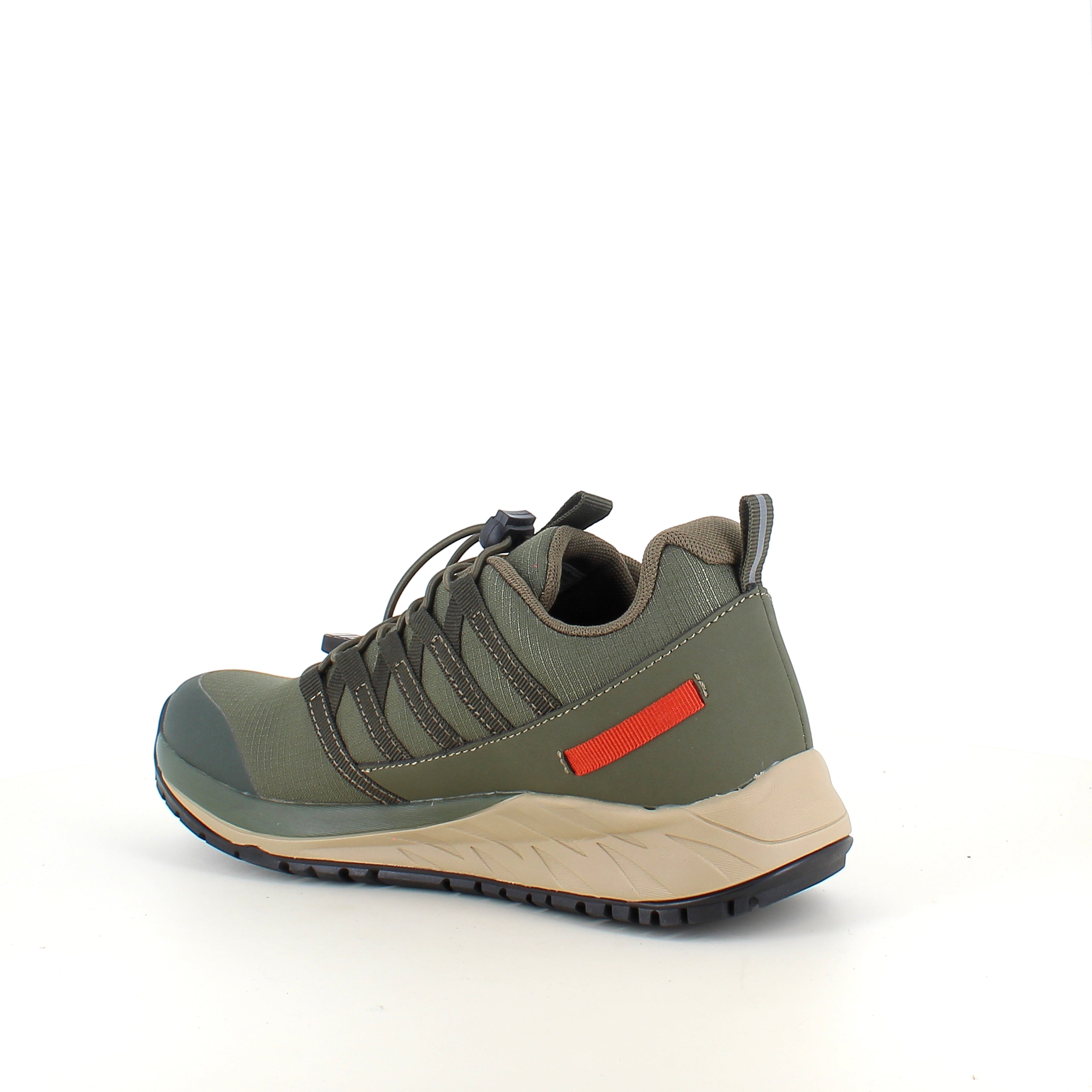 Green Comfort Path Pipi – olivengrønn outdoor-sneaker med H-lest & svangstøtte