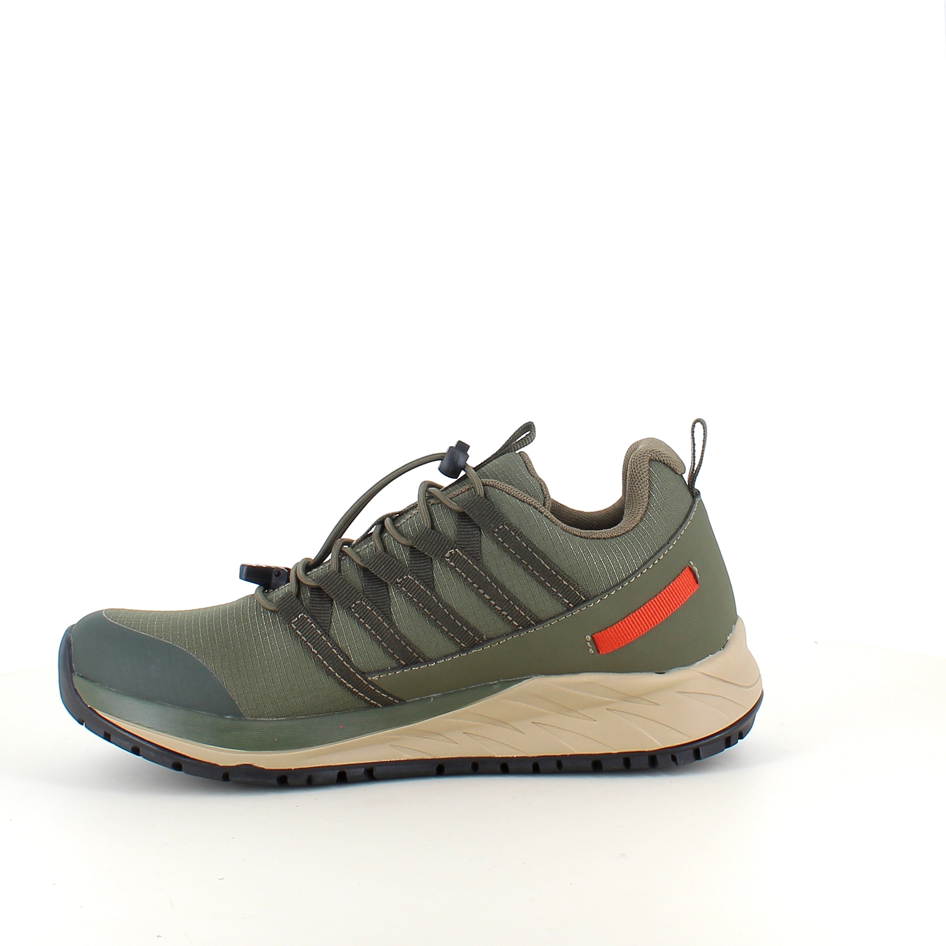 Green Comfort Path Pipi – olivengrønn outdoor-sneaker med H-lest & svangstøtte